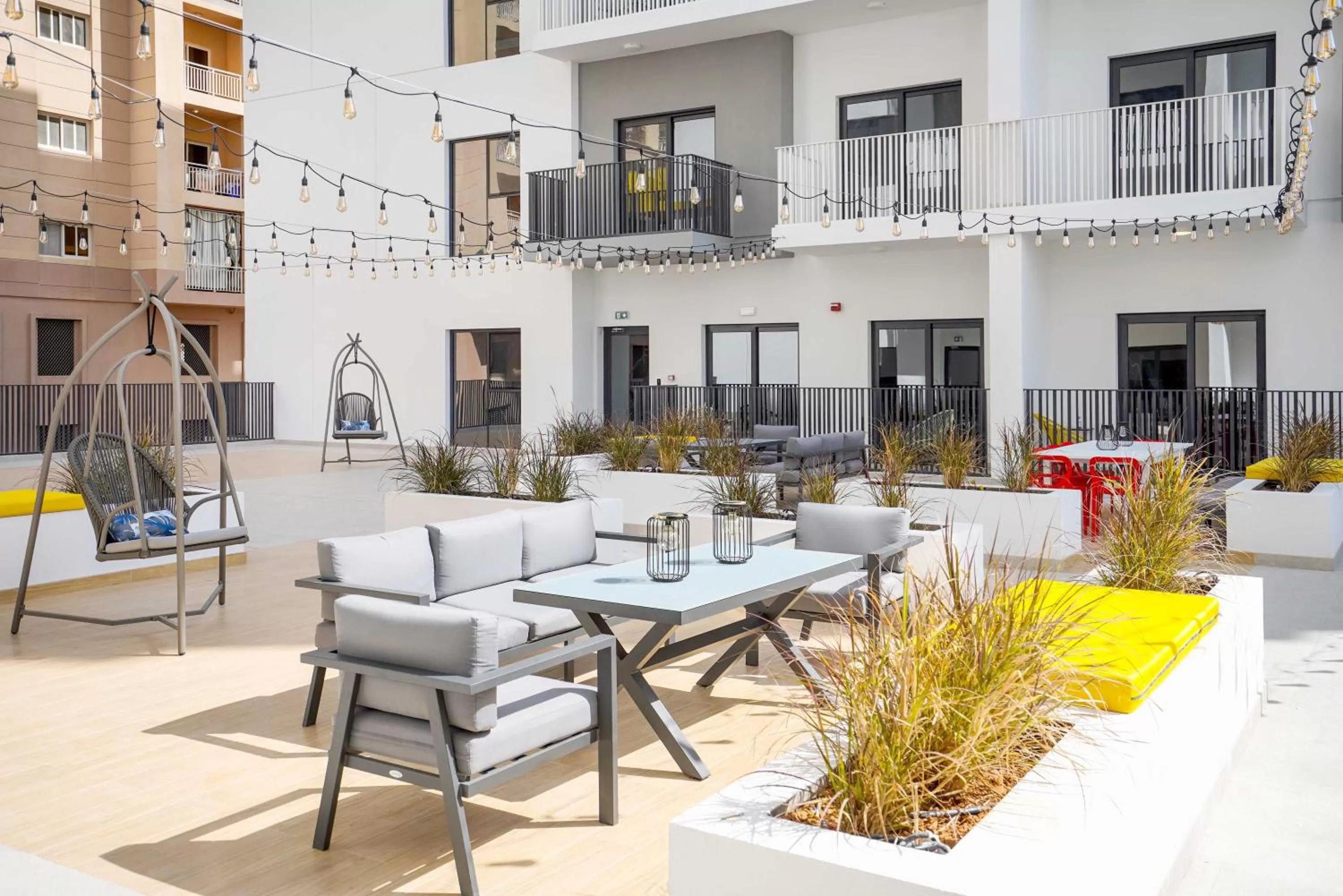Patio in YouCo coliving Dubai