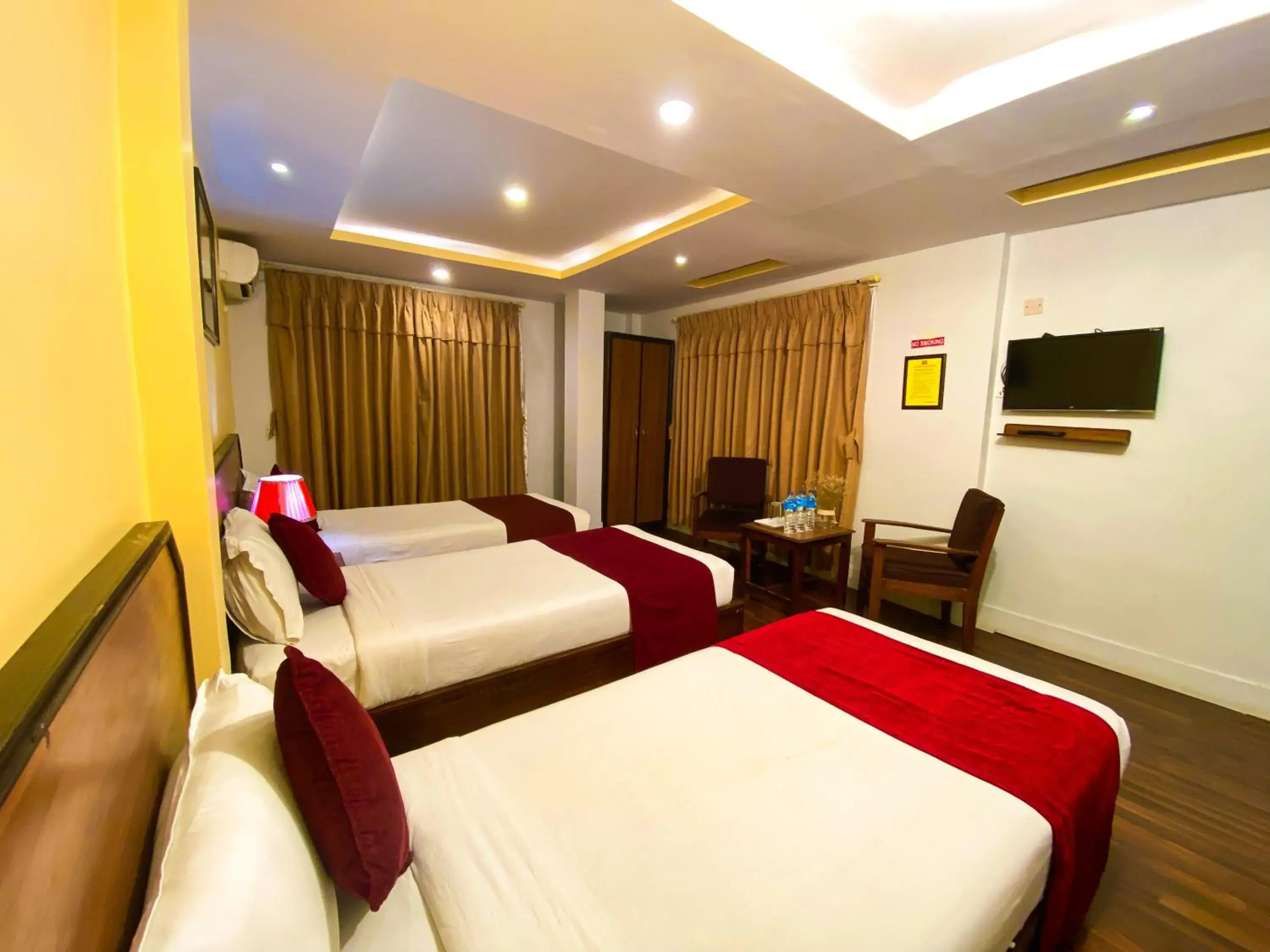 Bed in Thamel Grand Hotel