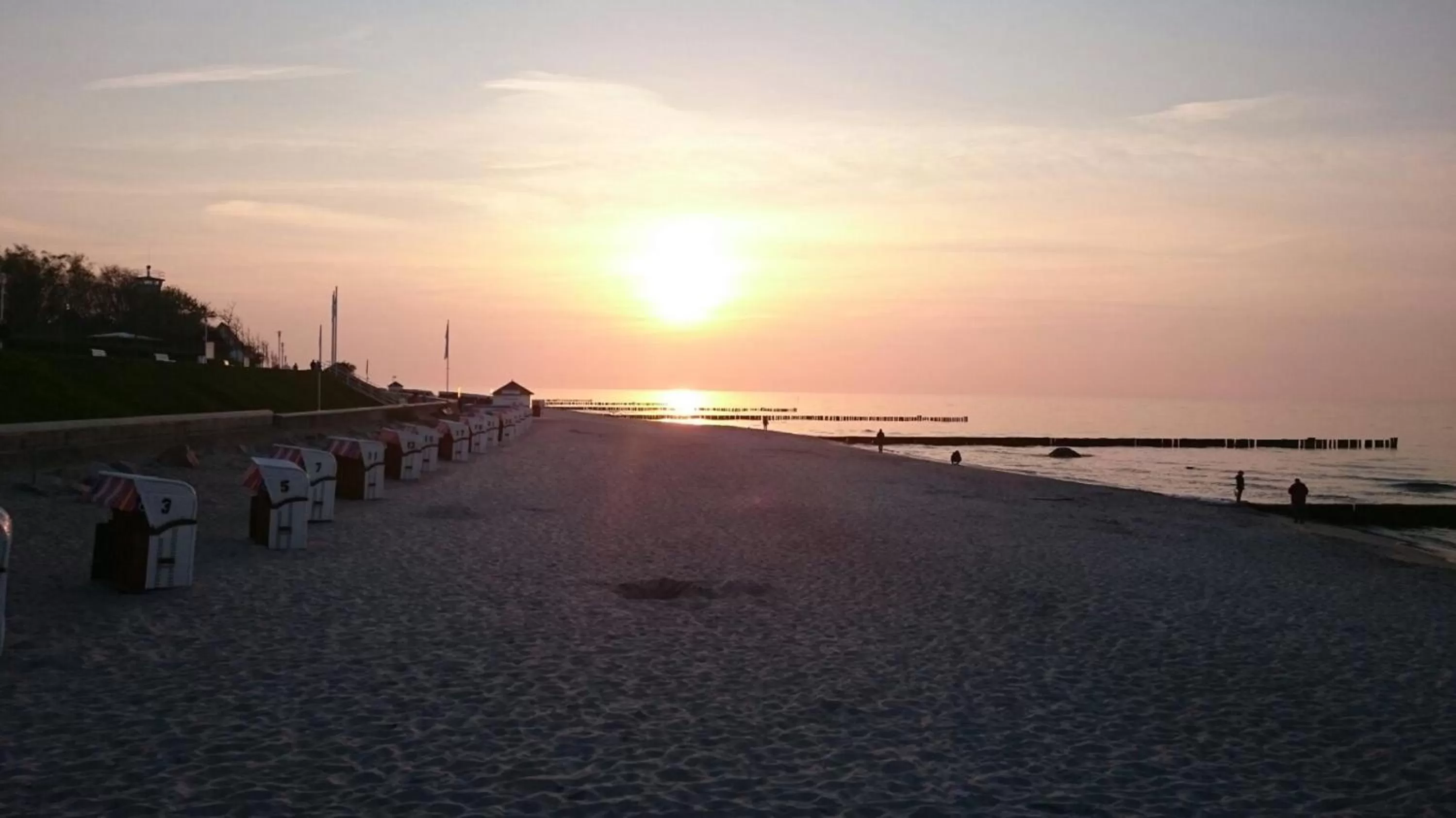 Sunset, Beach in Hotel Poseidon