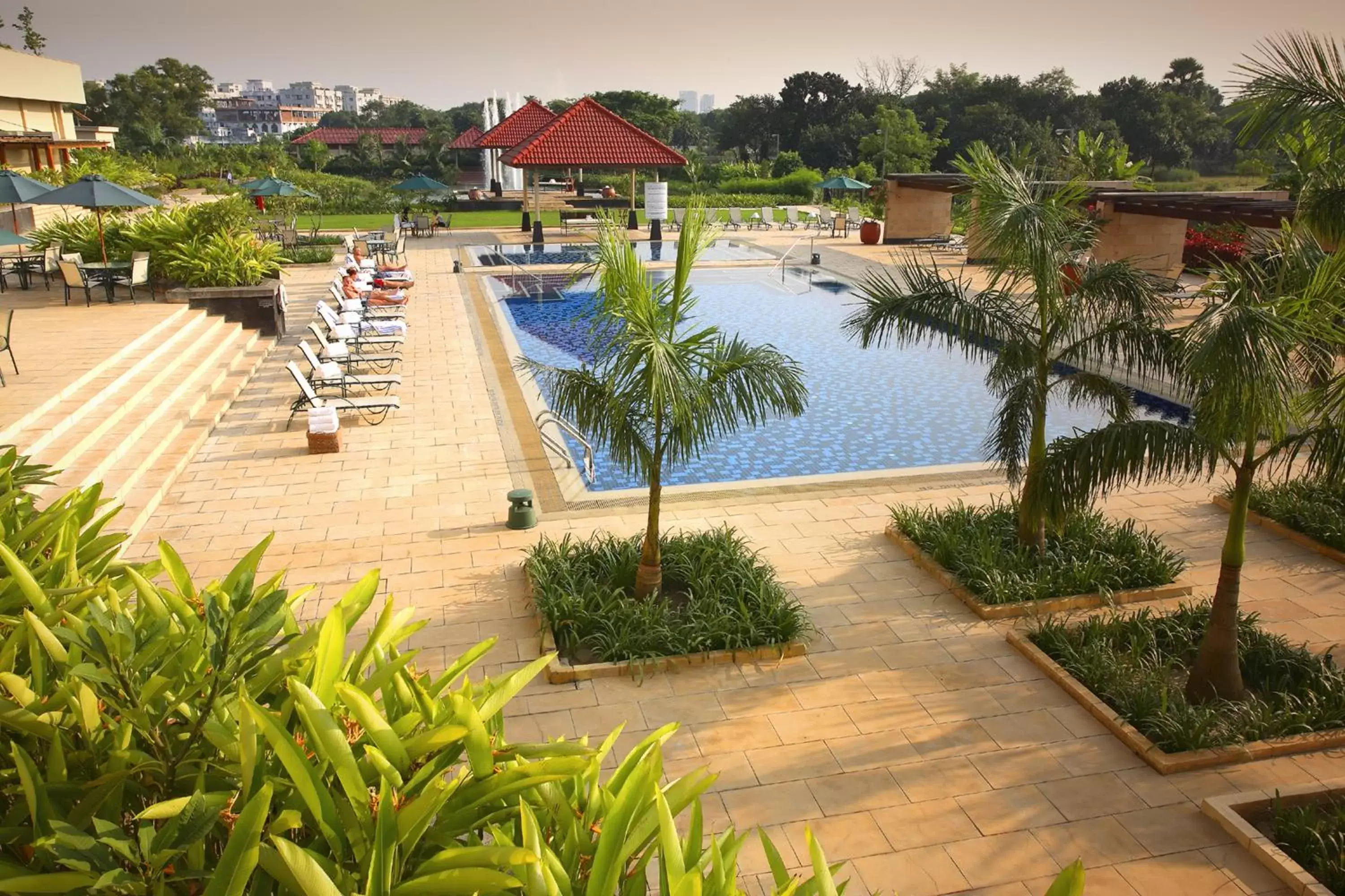 Swimming pool, Pool View in Radisson blu Dhaka Water Garden