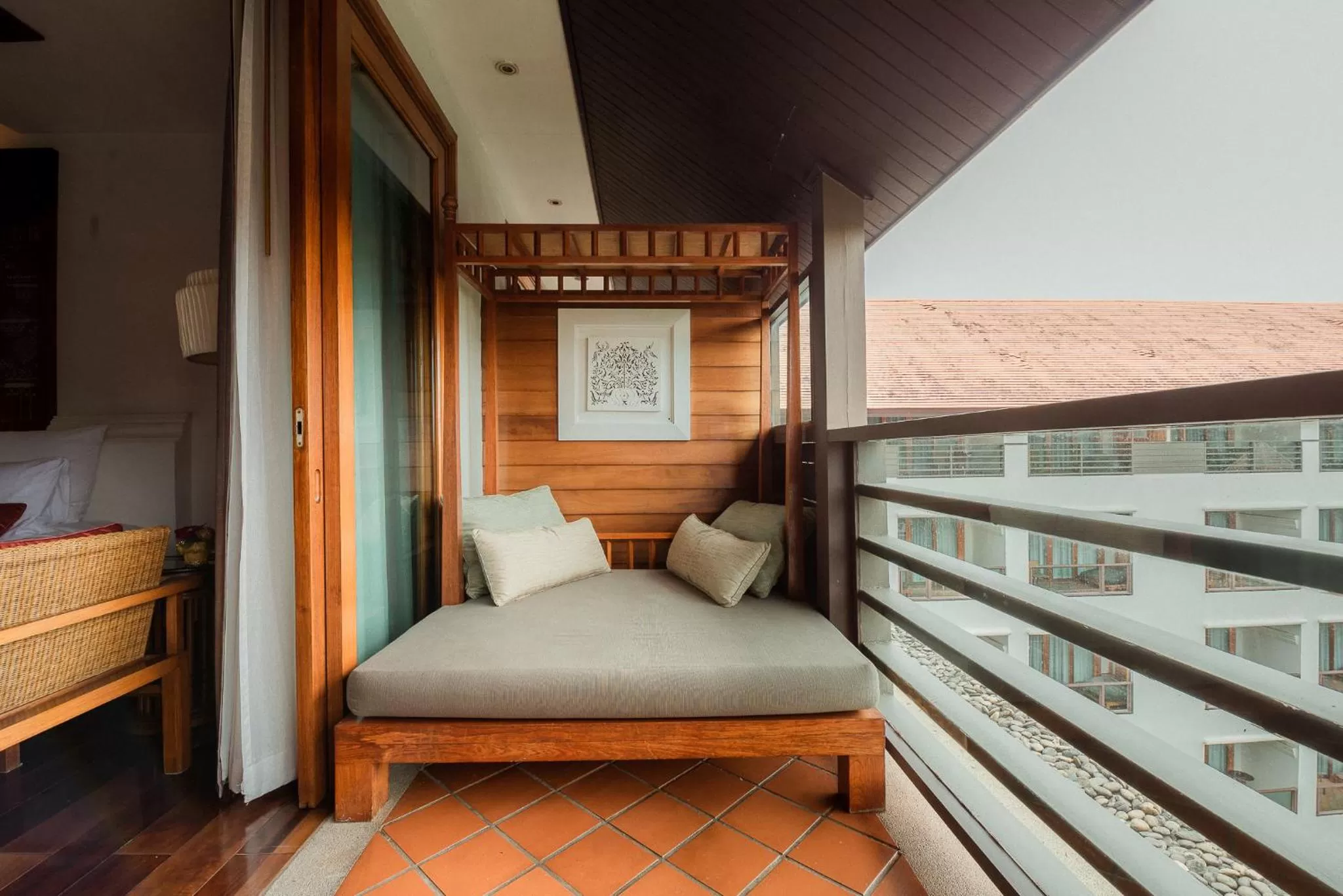 Balcony/Terrace, Bed in RatiLanna Riverside Spa Resort
