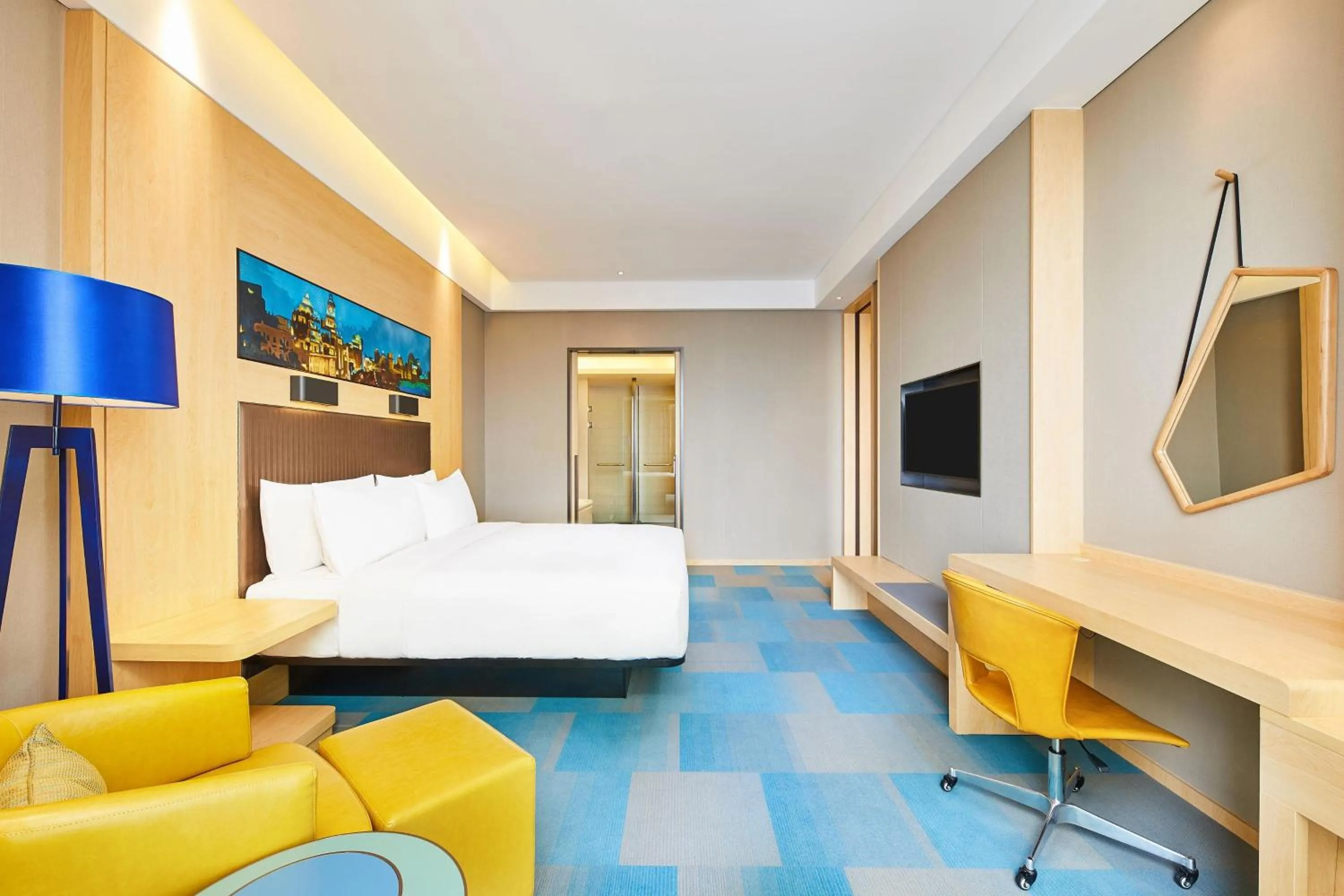 Photo of the whole room, Bed in Aloft Shanghai Zhangjiang Haike