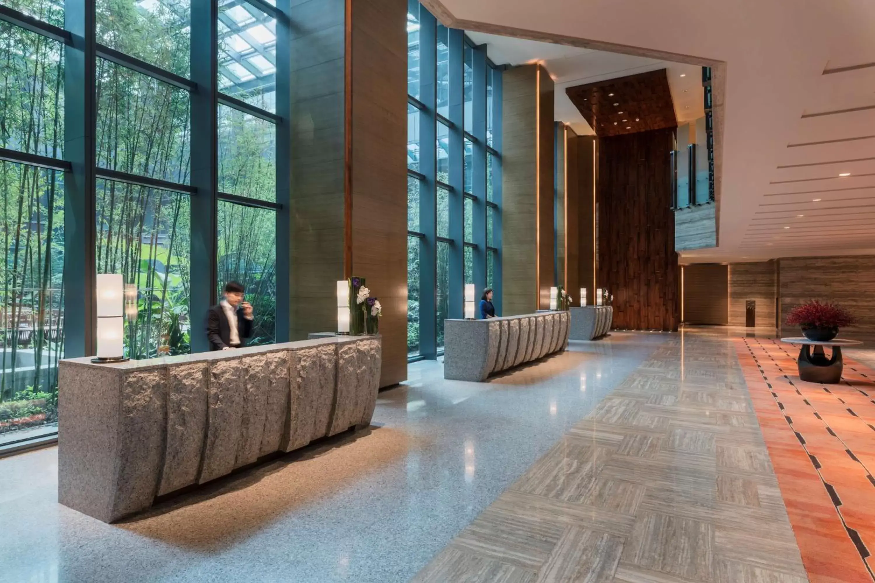 Lobby or reception in Hyatt Regency Shanghai Wujiaochang Lobby or reception in Hyatt Regency Shanghai Wujiaochang