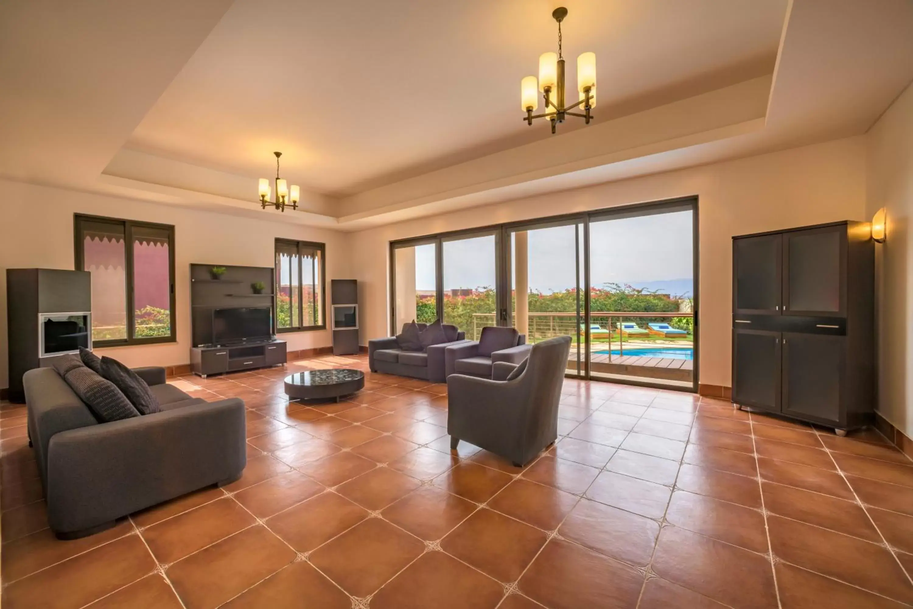 Living room, Seating Area in Tala Bay Residence