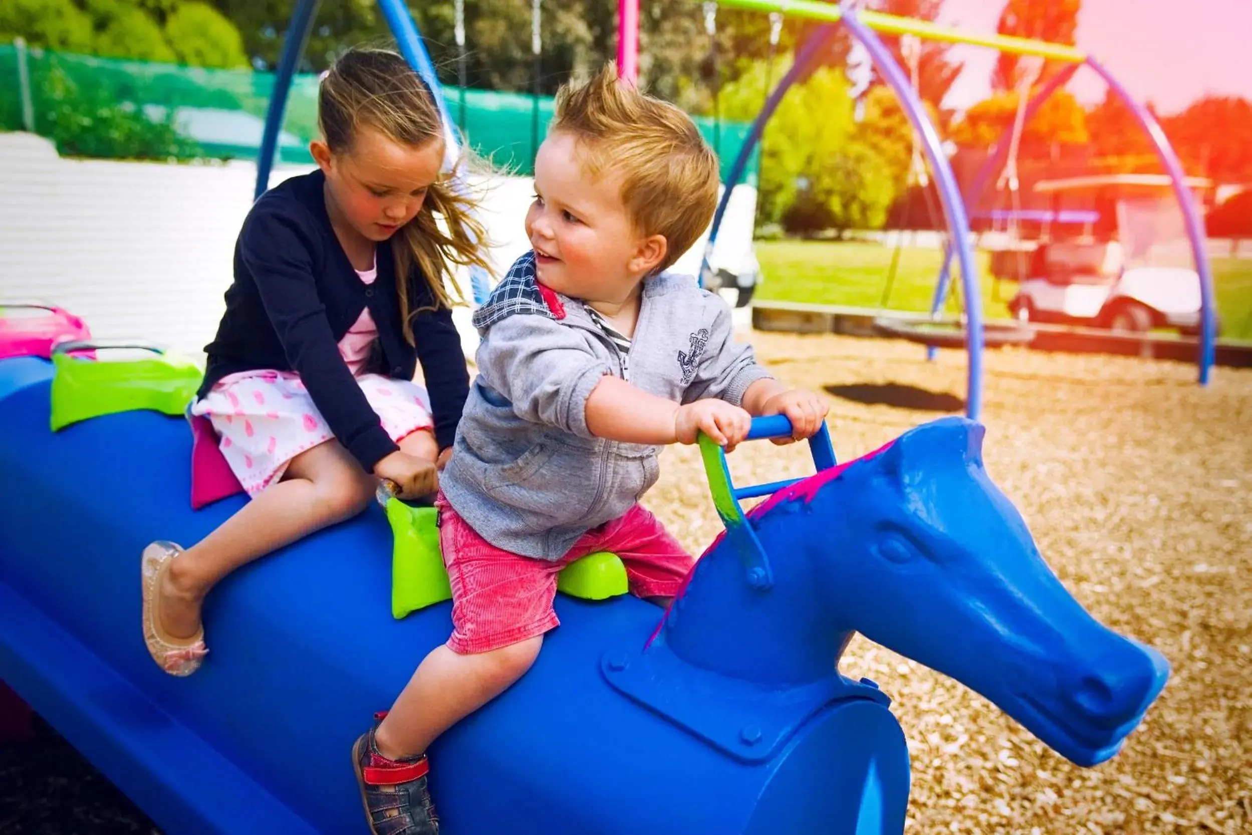 Children play ground, Children in North South Holiday Park