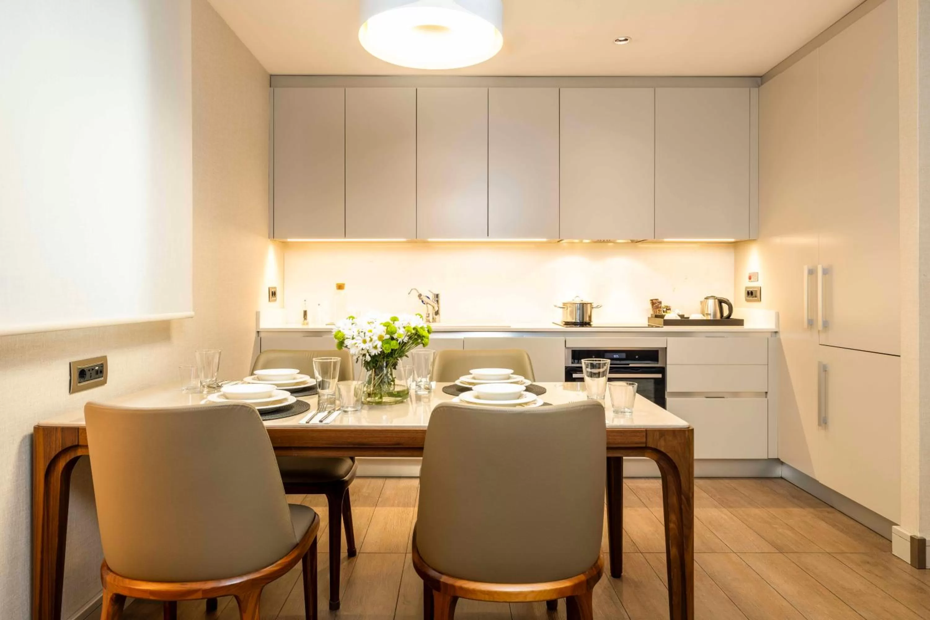 Kitchen or kitchenette in Tzl Suites Hotel Nişantaşı