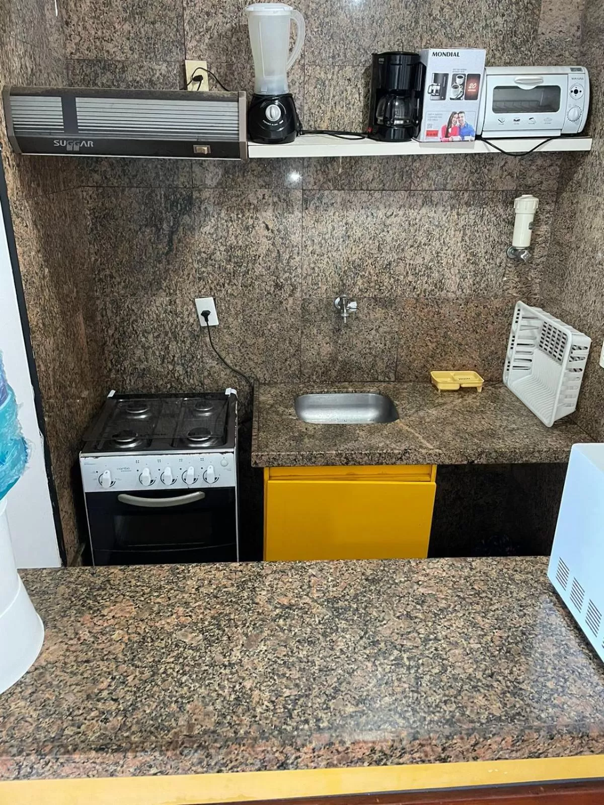 Kitchen/Kitchenette in Flat Atlântico Neto