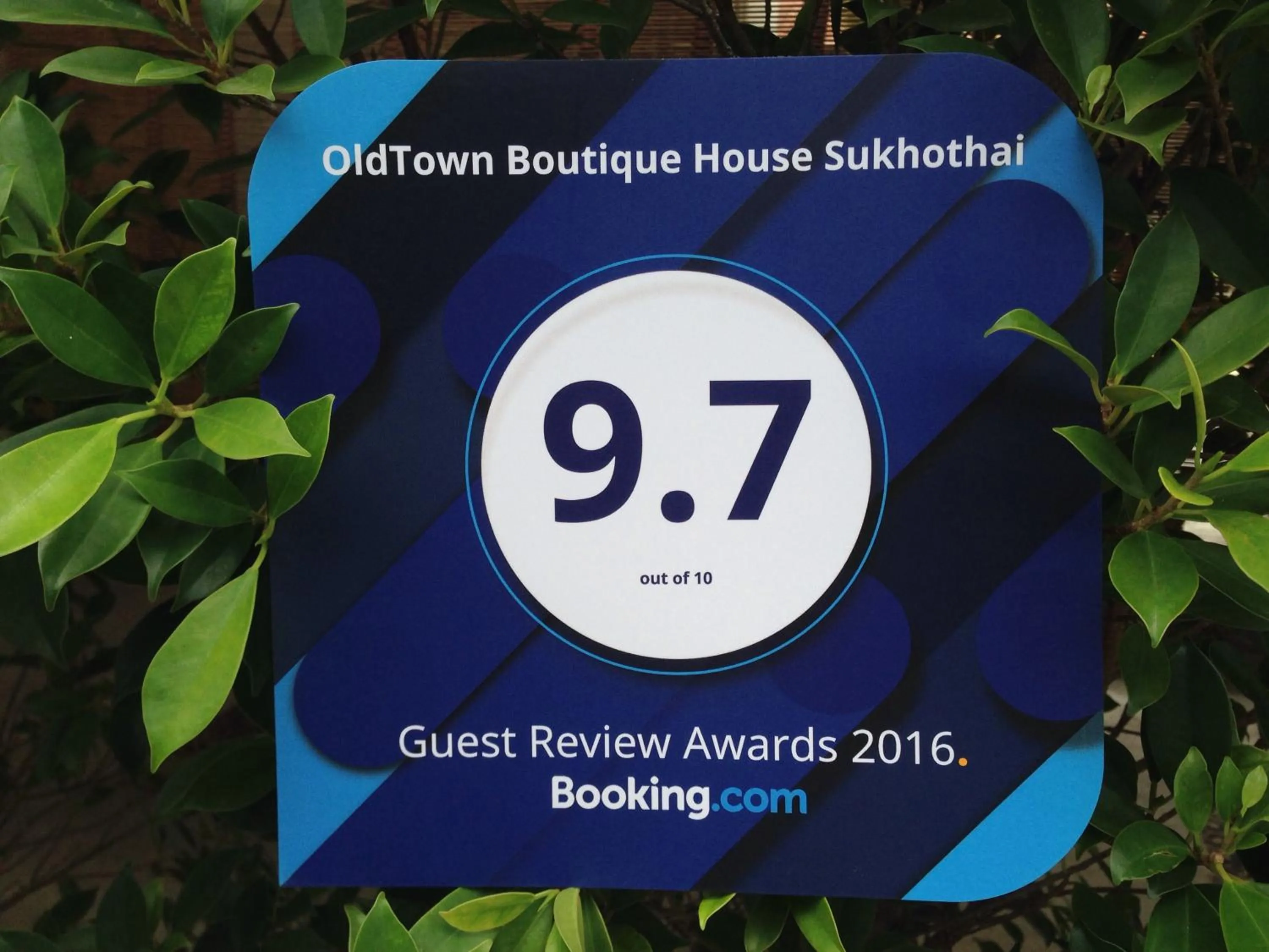 Certificate/Award in OldTown Boutique House Sukhothai