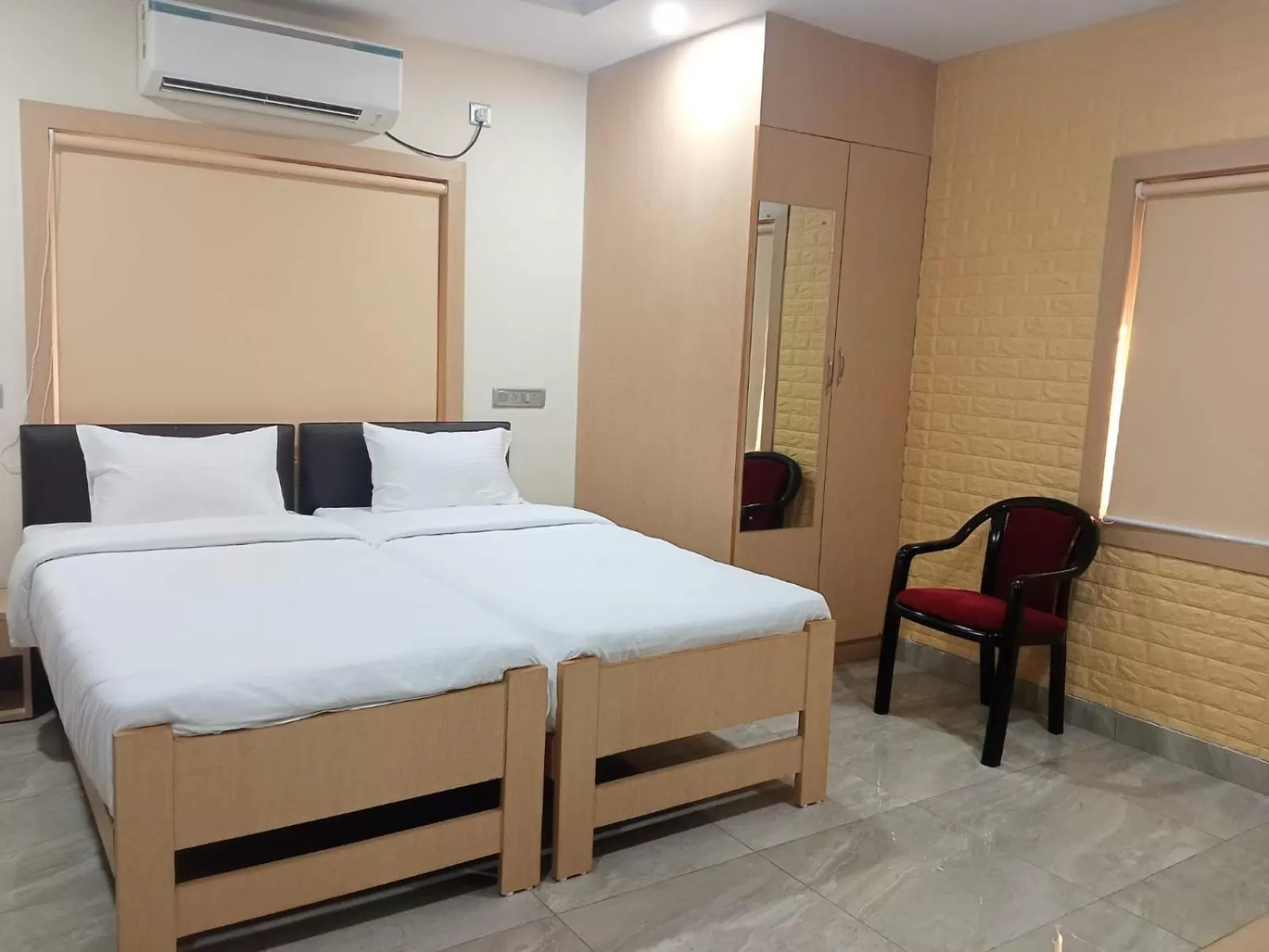 Bed in Soukyam Hotel