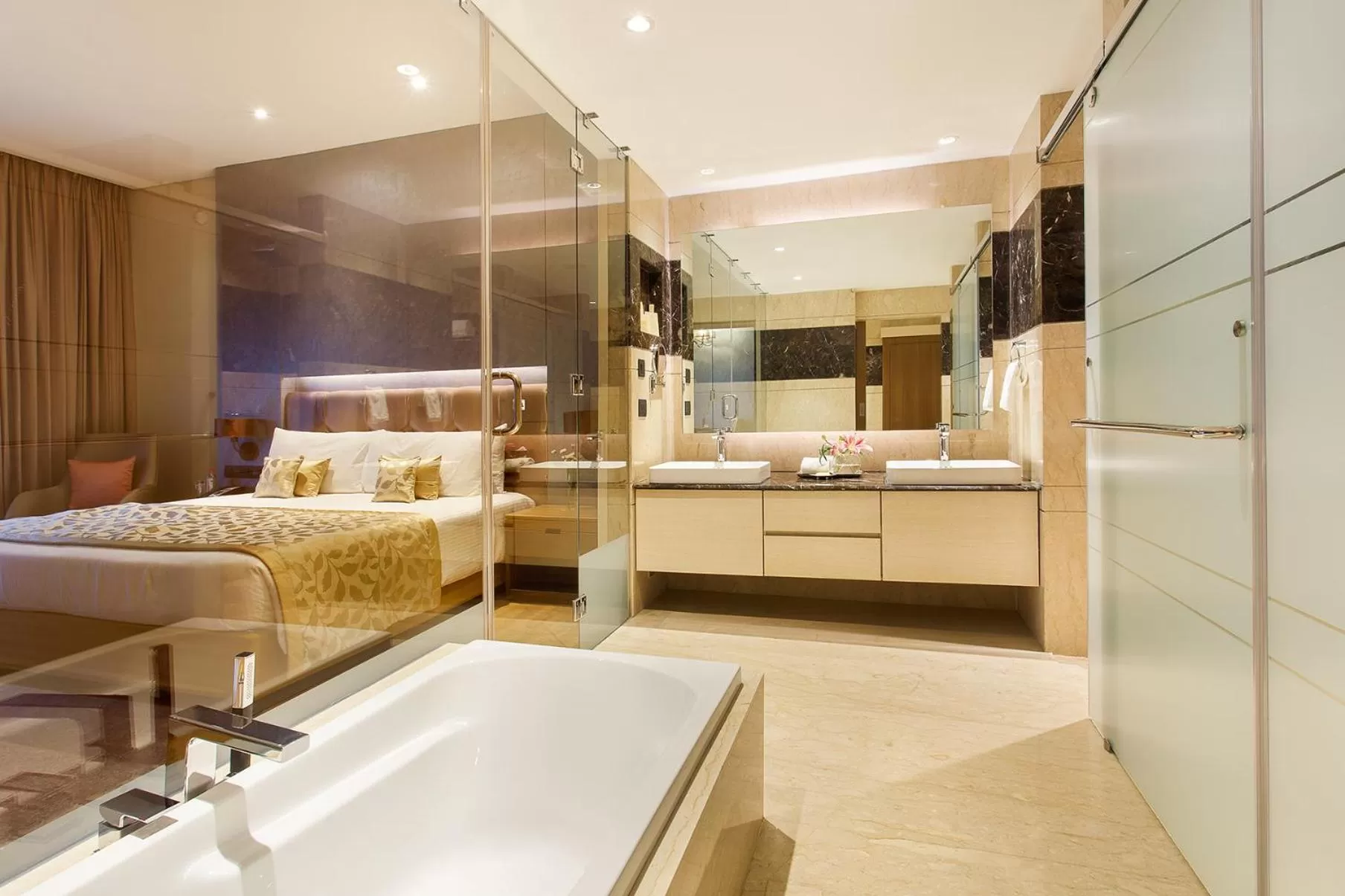 Bathroom, Bed in Gateway Nashik