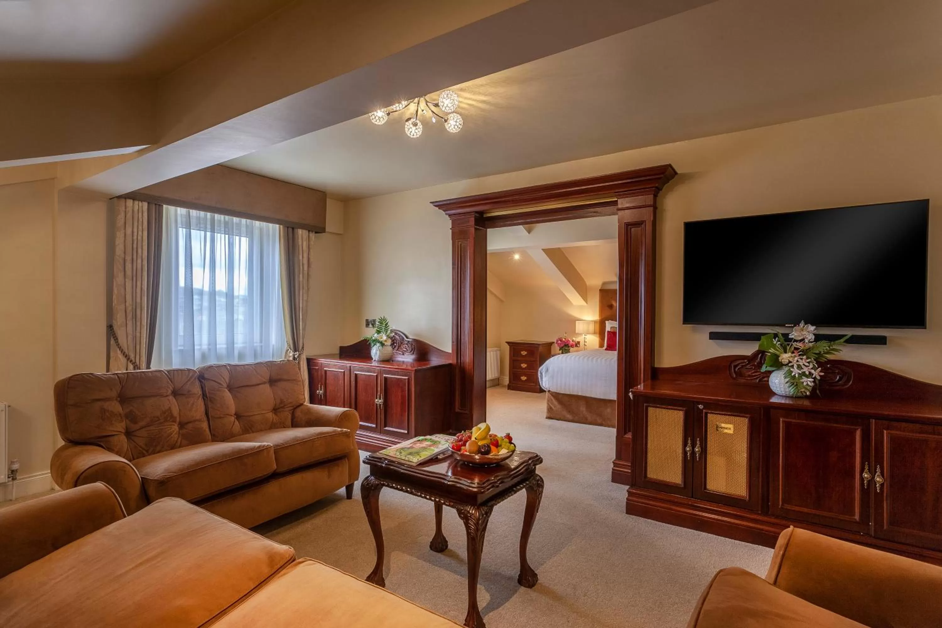 Seating area in Canal Court