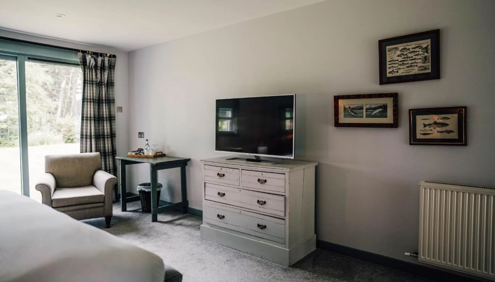 Bedroom, Bed in Forss House