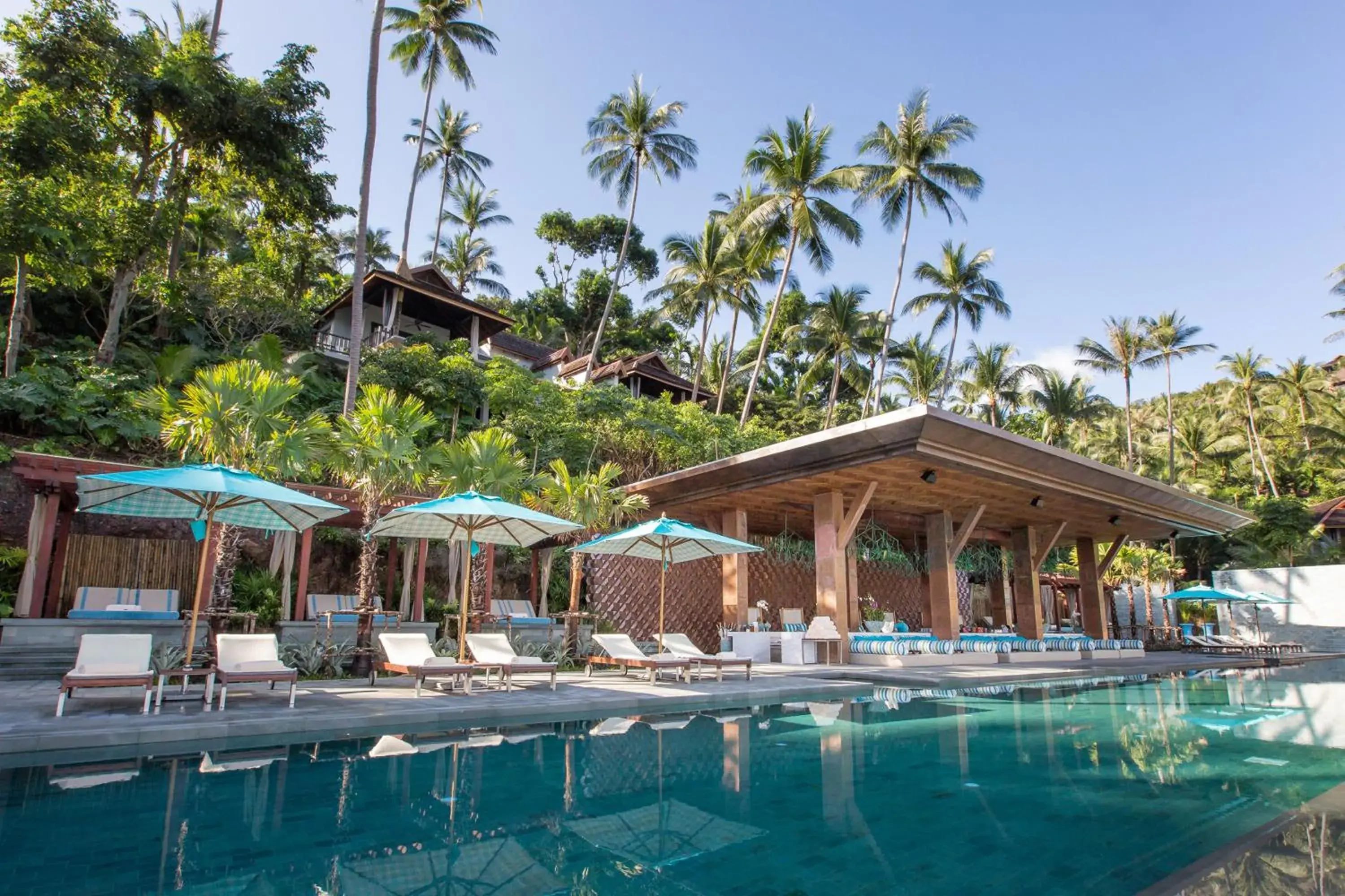 Lounge or bar, Swimming Pool in Four Seasons Resort Koh Samui