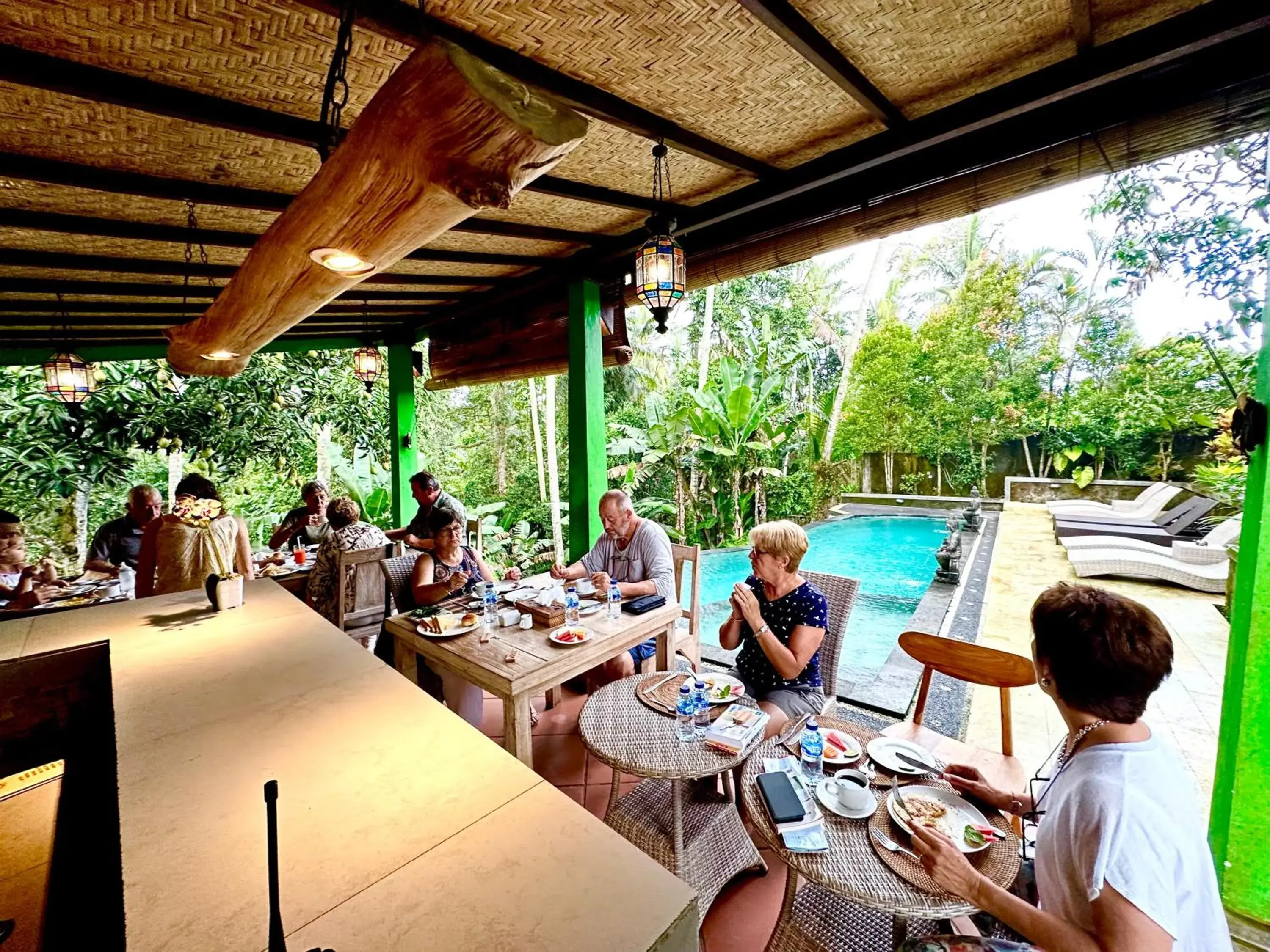 Breakfast, Guests in Dupa Ubud Villa