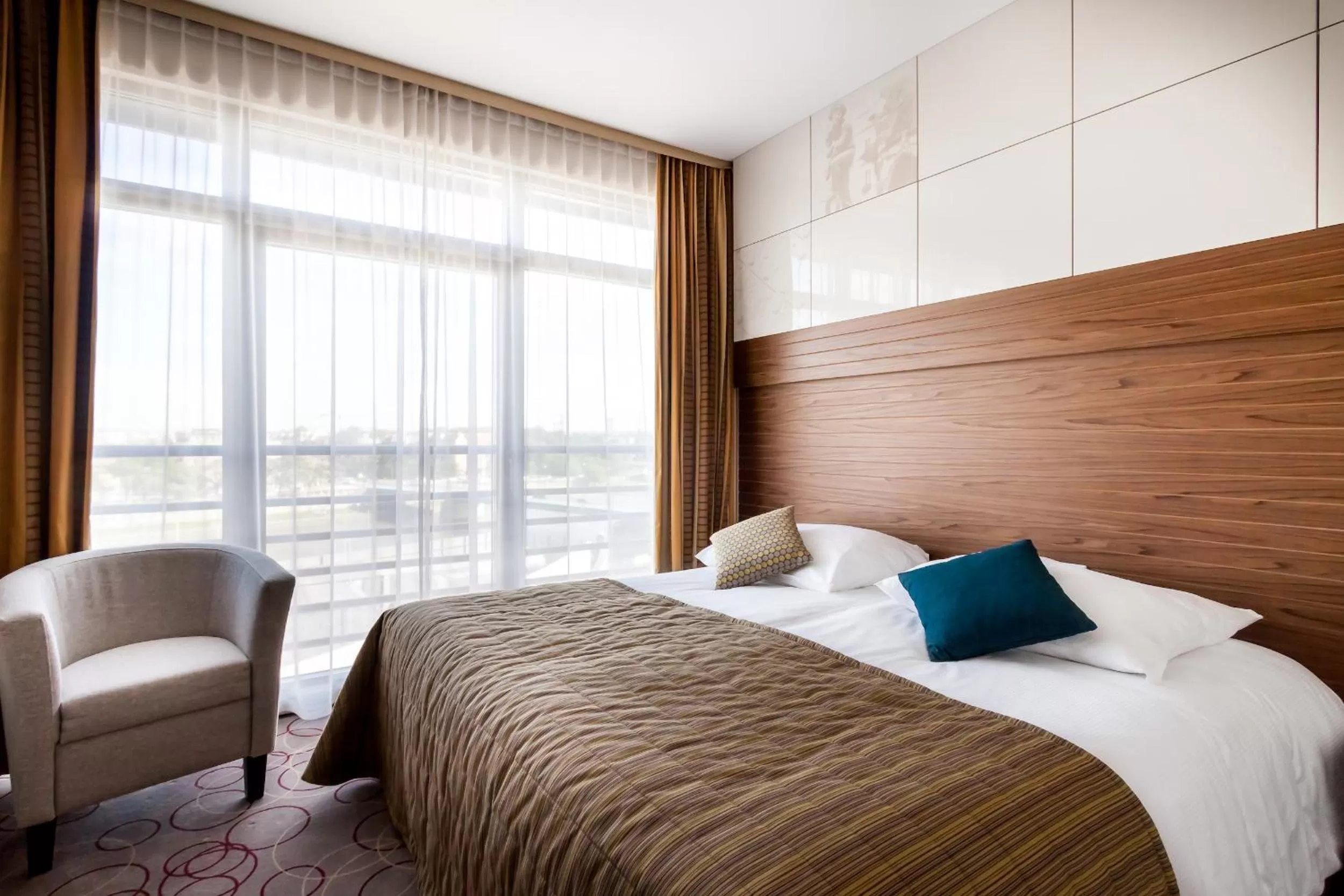 Bed in Qubus Hotel Kraków