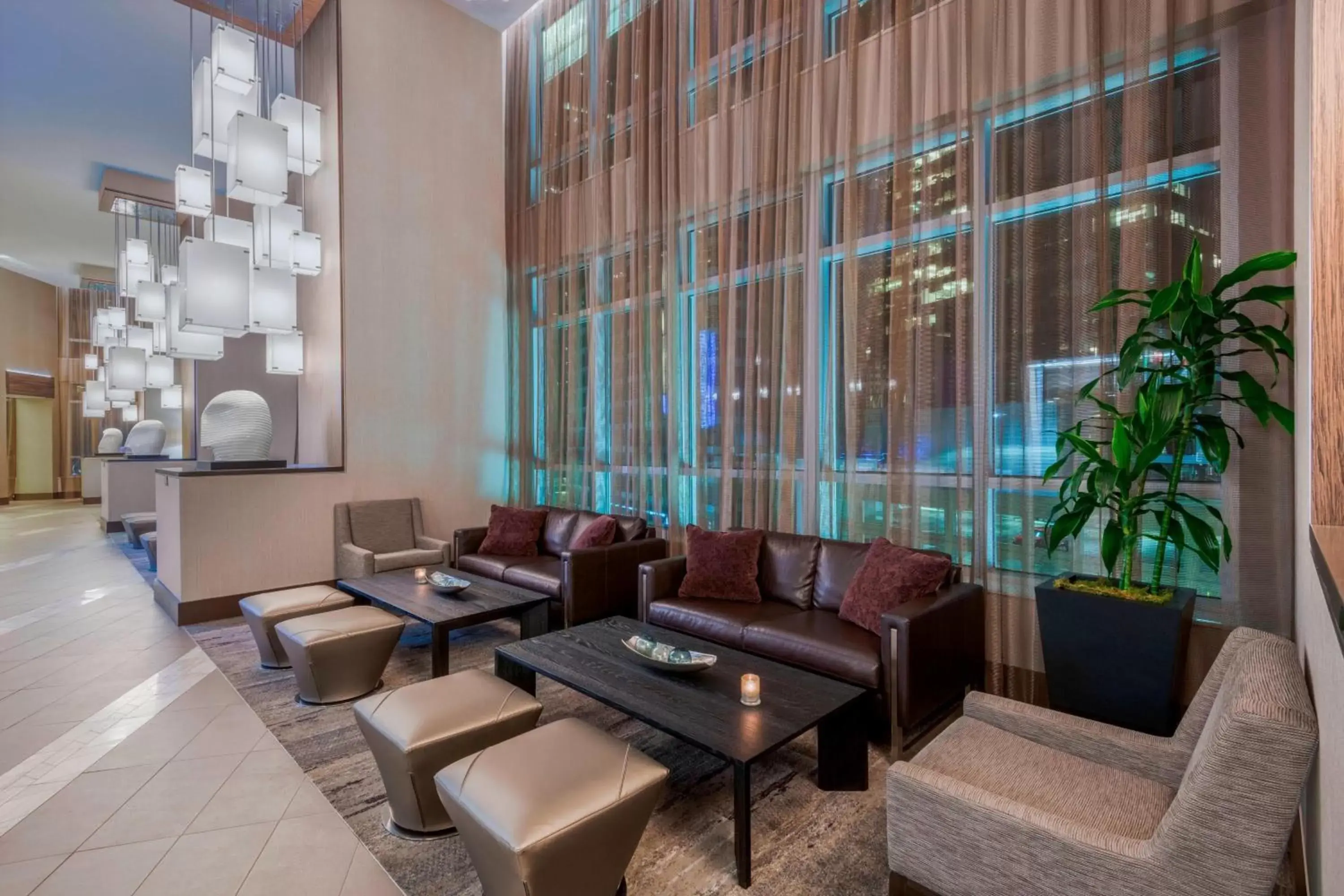 Lounge or bar, Lobby/Reception in AC Hotel by Marriott Charlotte City Center
