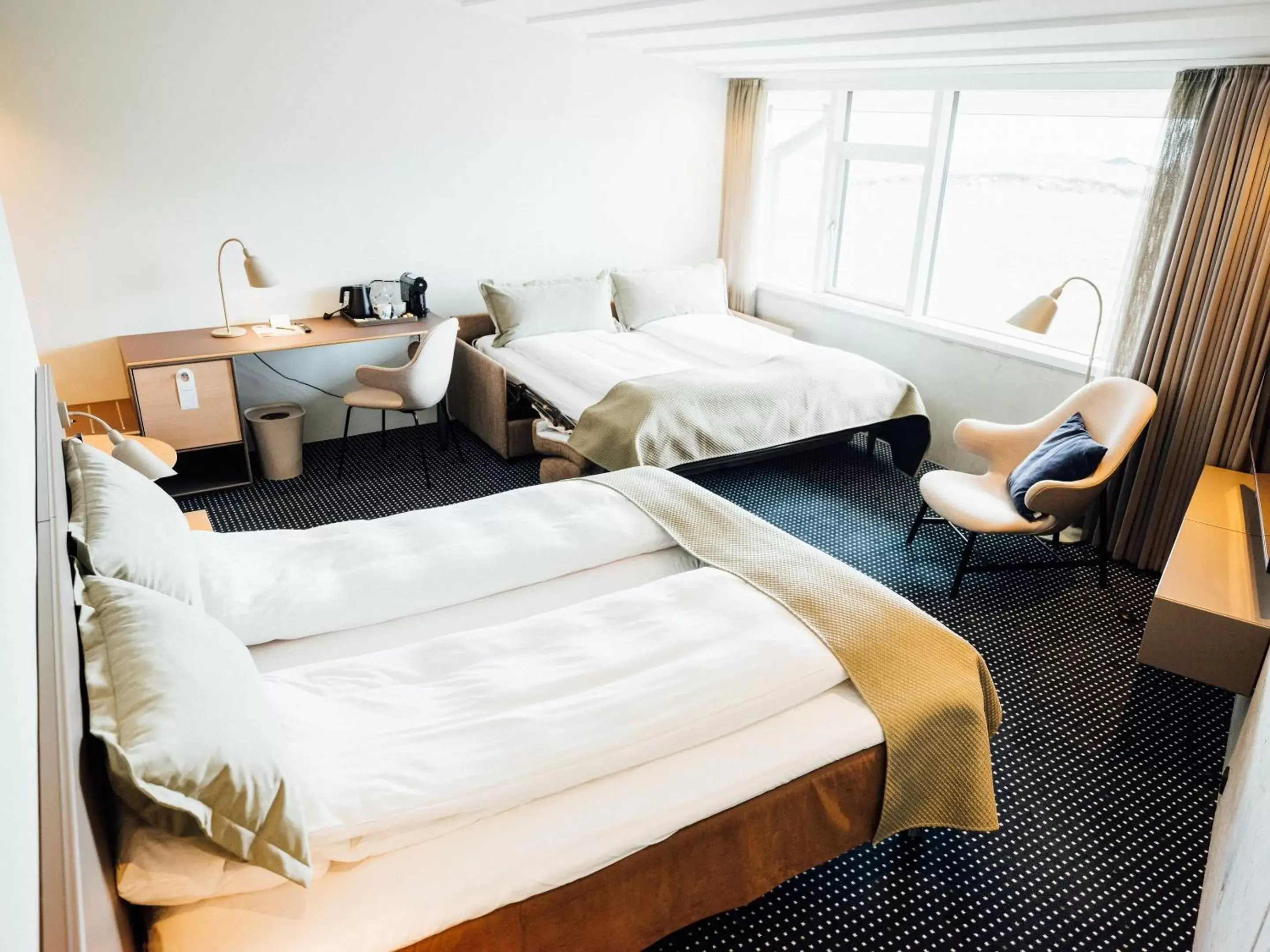 Bedroom, Bed in Hotel Føroyar