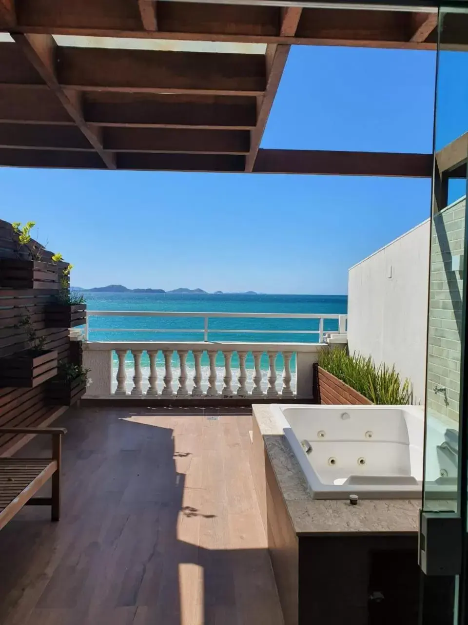 Balcony/Terrace, Sea View in Ocean View Hotel