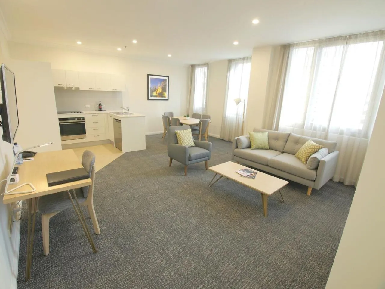 Living room, Seating Area in Quality Apartments Adelaide Central