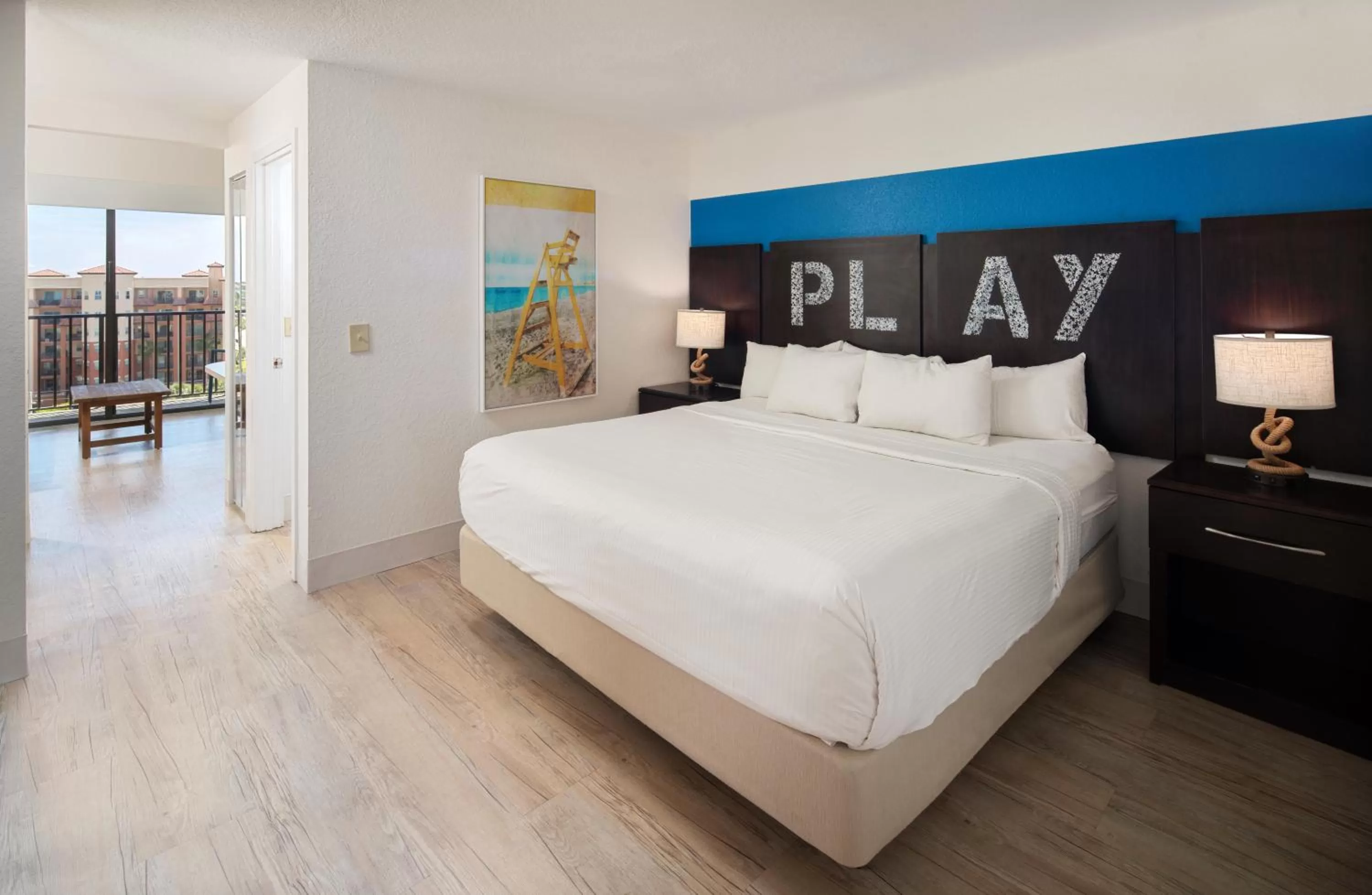 Patio, Bed in Sirata Beach Resort St Pete Beach