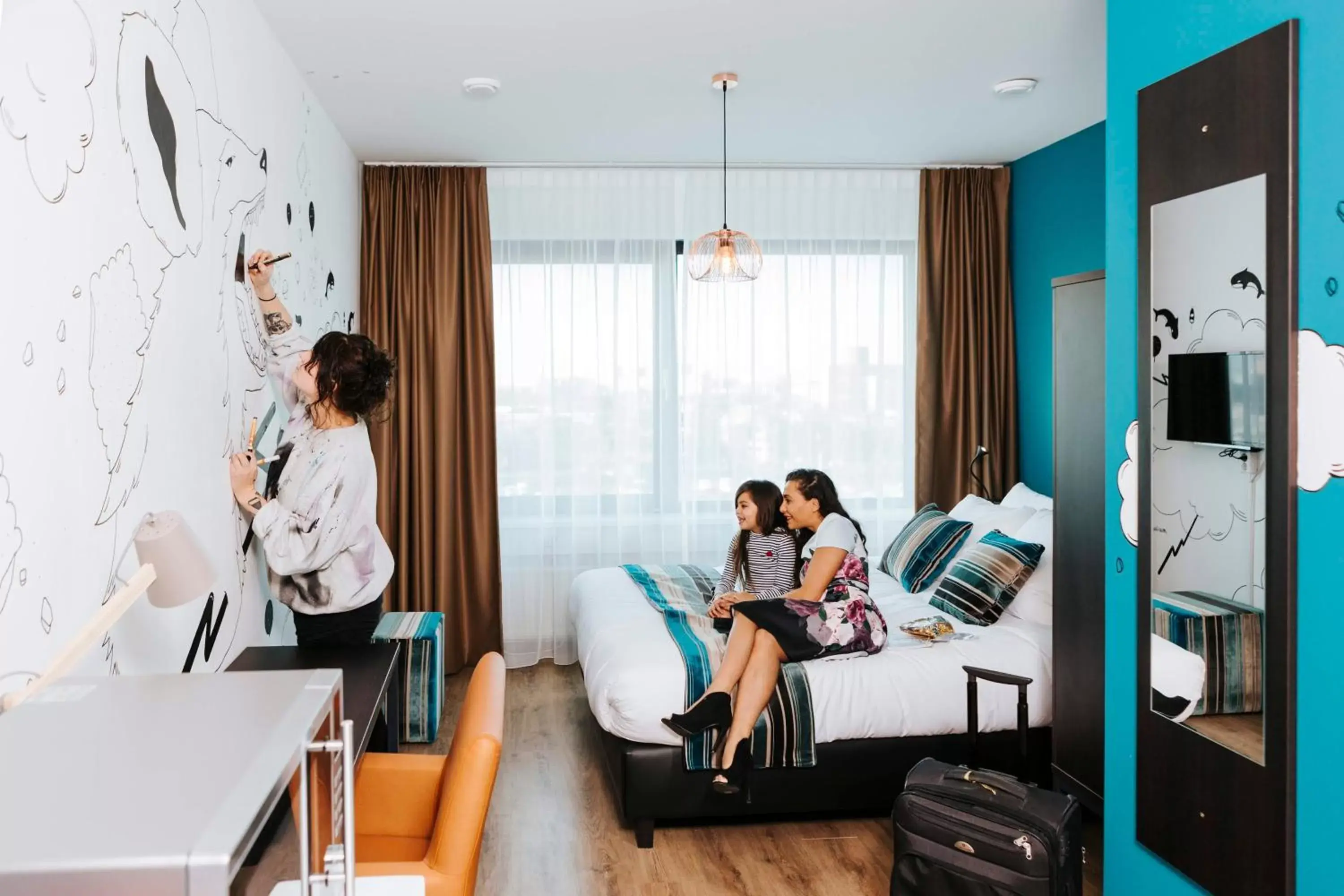 Bed in The Hague Teleport Hotel Bed in The Hague Teleport Hotel