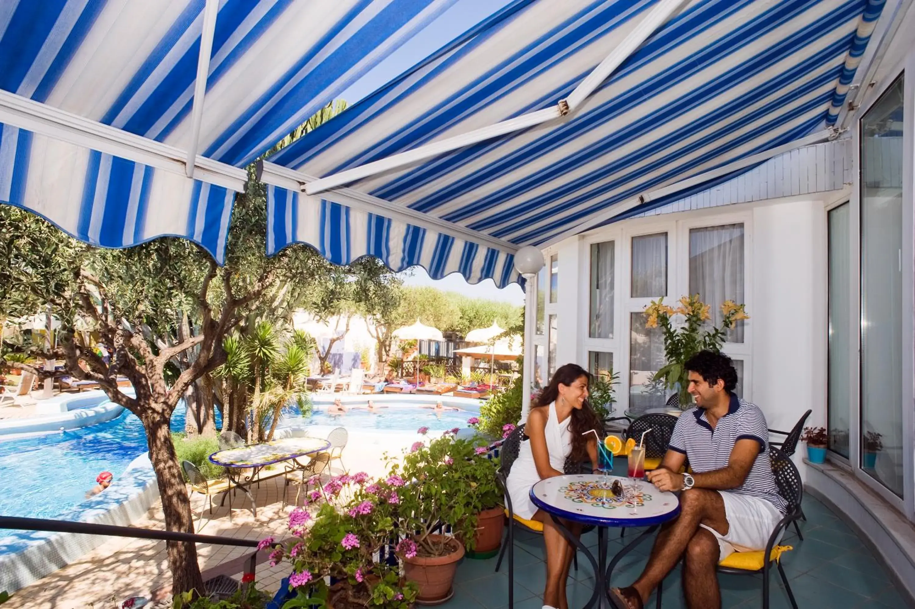 Balcony/Terrace, Guests in Il Gattopardo Hotel Terme & Beauty Farm