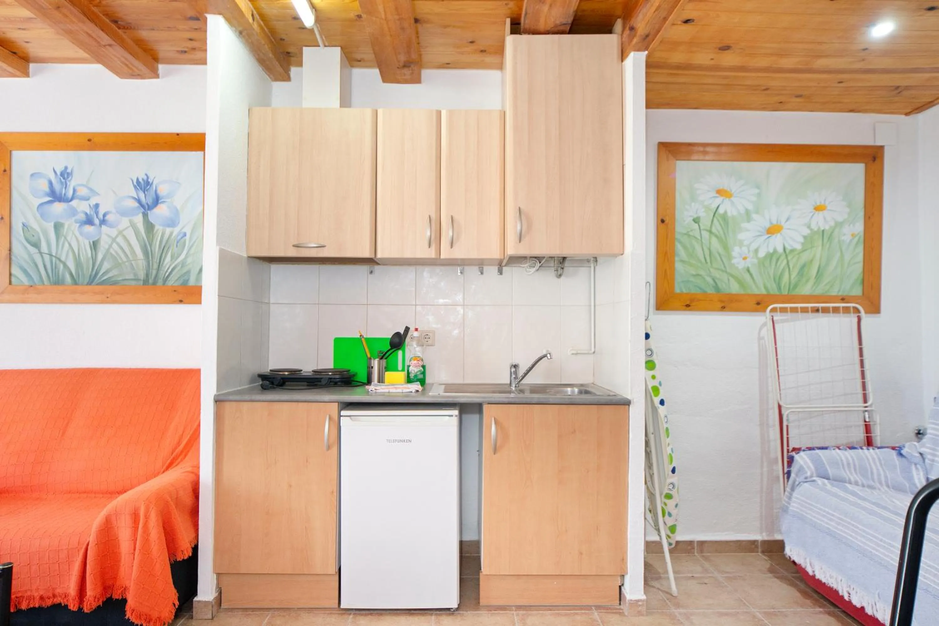 Kitchen or kitchenette in Aparthotel Carrio Sol - Monty´s