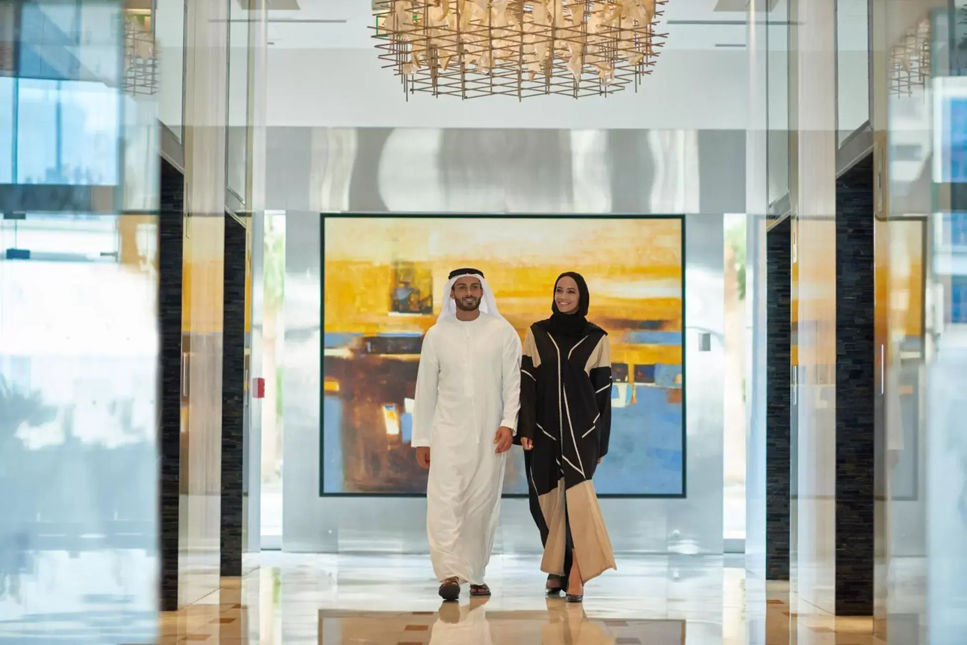 Lobby or reception in Shangri-La Dubai