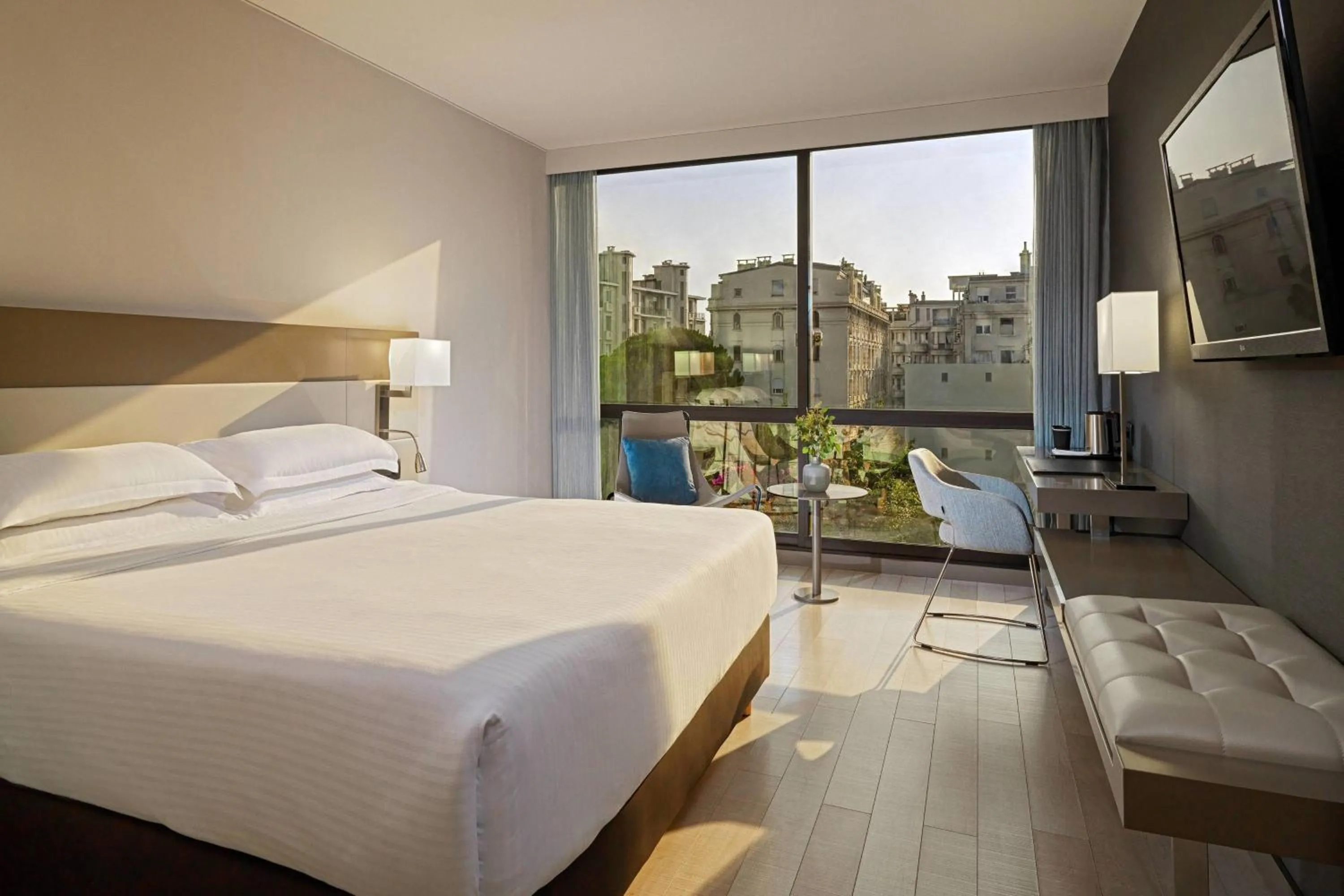 Photo of the whole room, Bed in AC Hotel by Marriott Nice