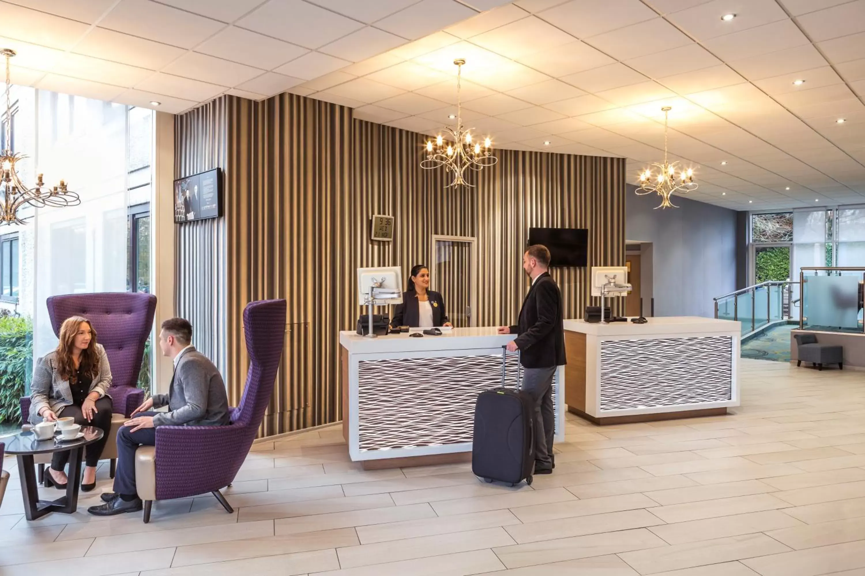 Lobby or reception in Novotel Coventry