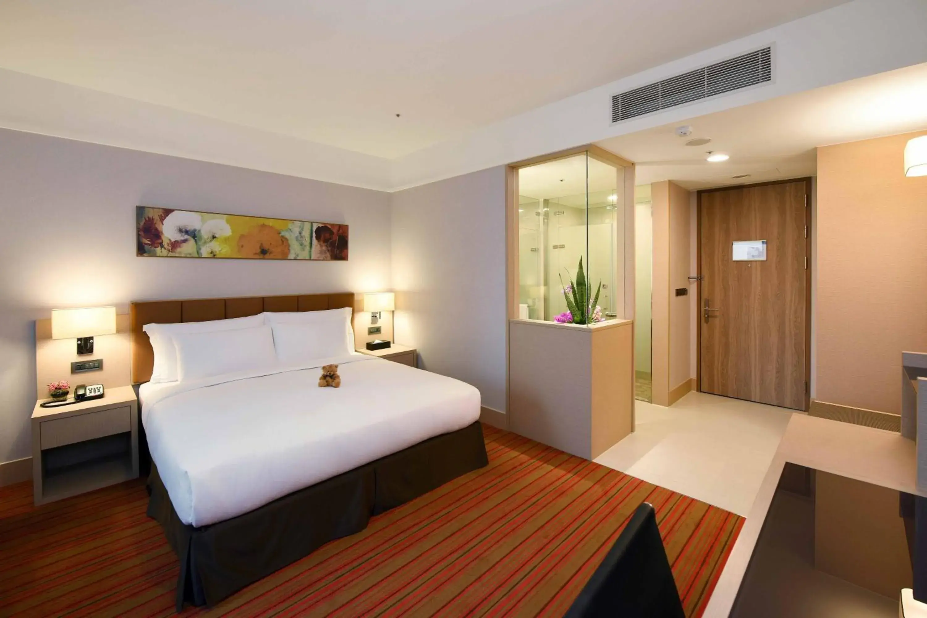 Bed in Fullon Hotel Taoyuan Airport Access MRT A8