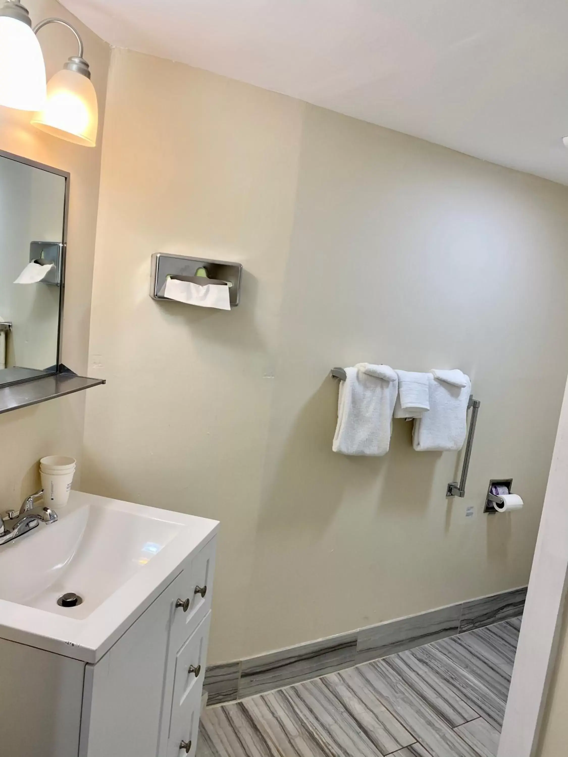 Bathroom in Days Inn by Wyndham Lincoln