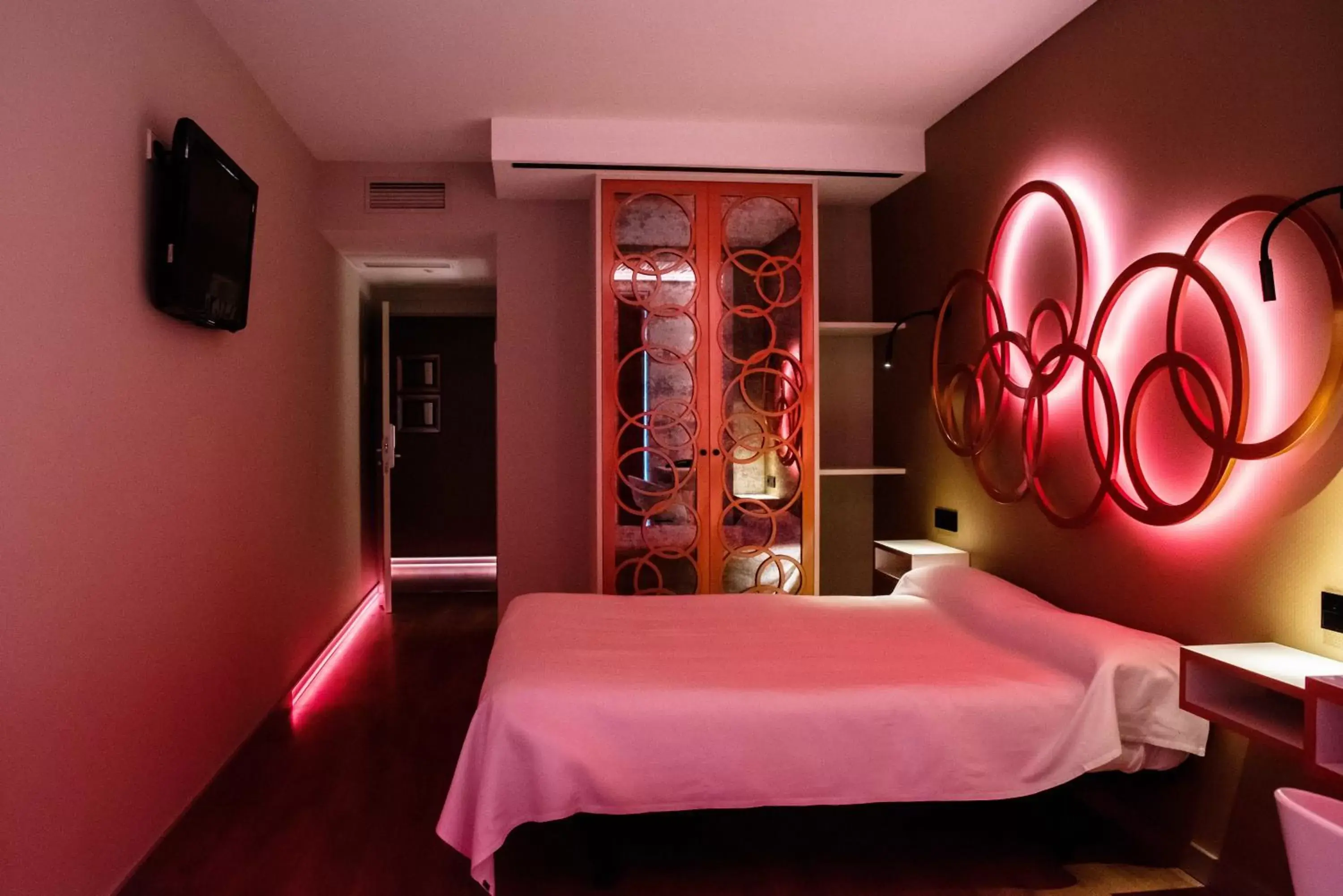 Bed in Hotel Centro Los Braseros Bed in Hotel Centro Los Braseros