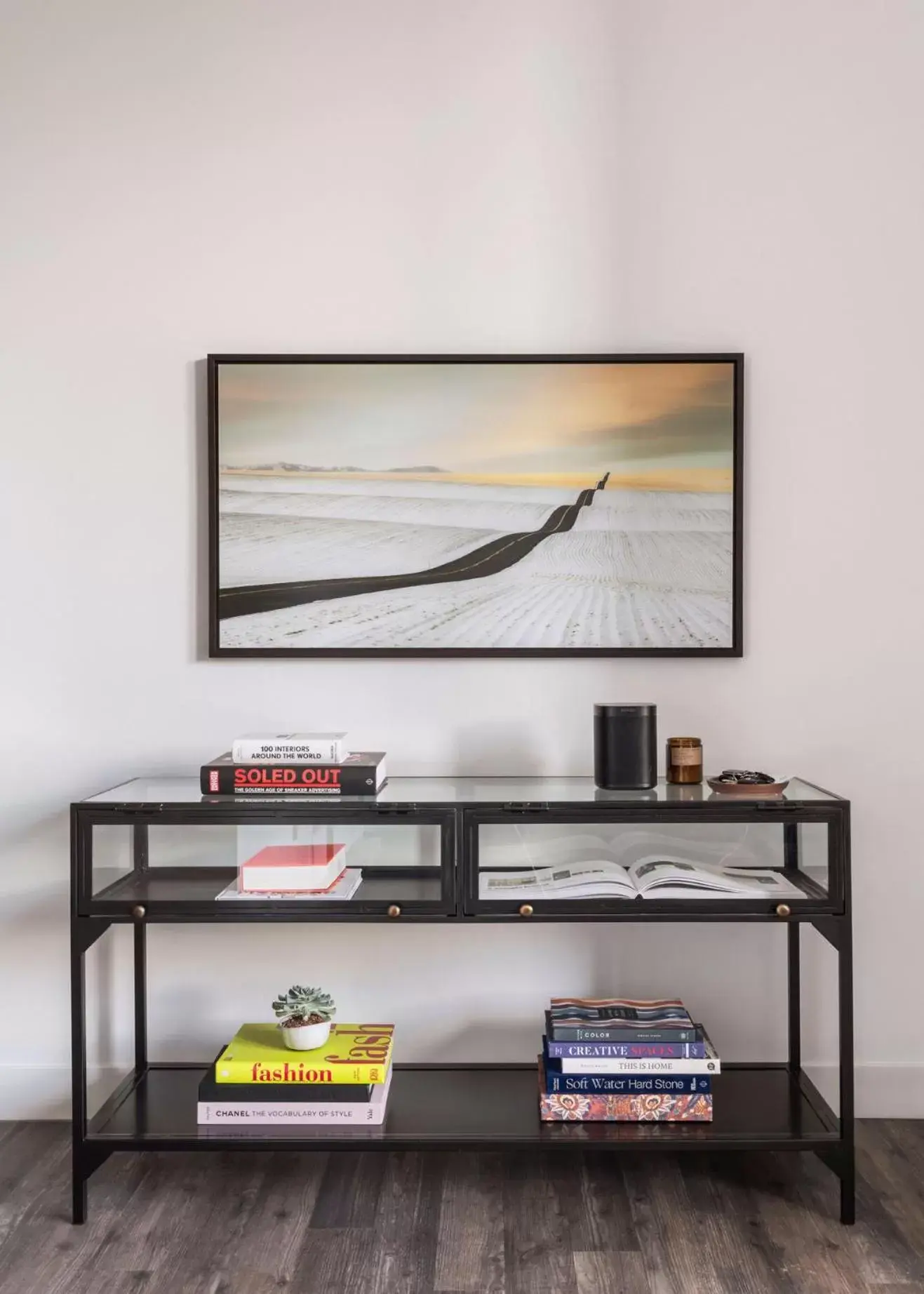 Living room, TV/Entertainment Center in ROOST Cleveland