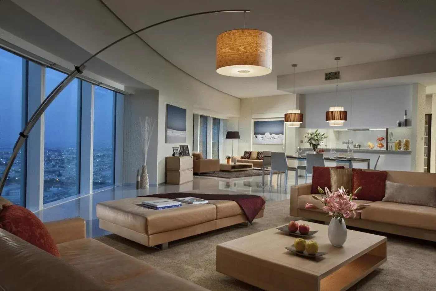 Living room in Ascott Park Place Dubai