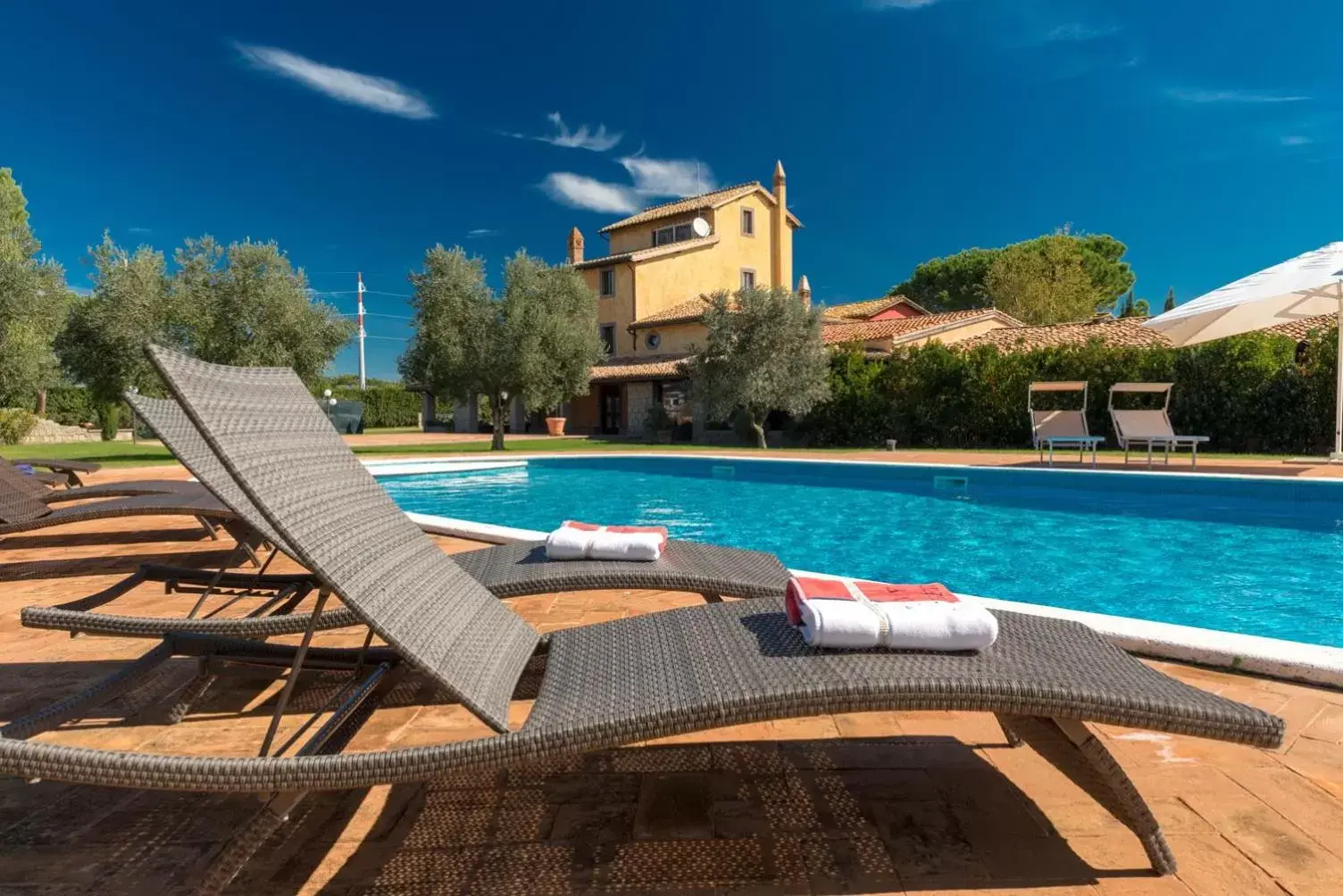 Pool view, Property Building in Relais Santa Caterina Hotel