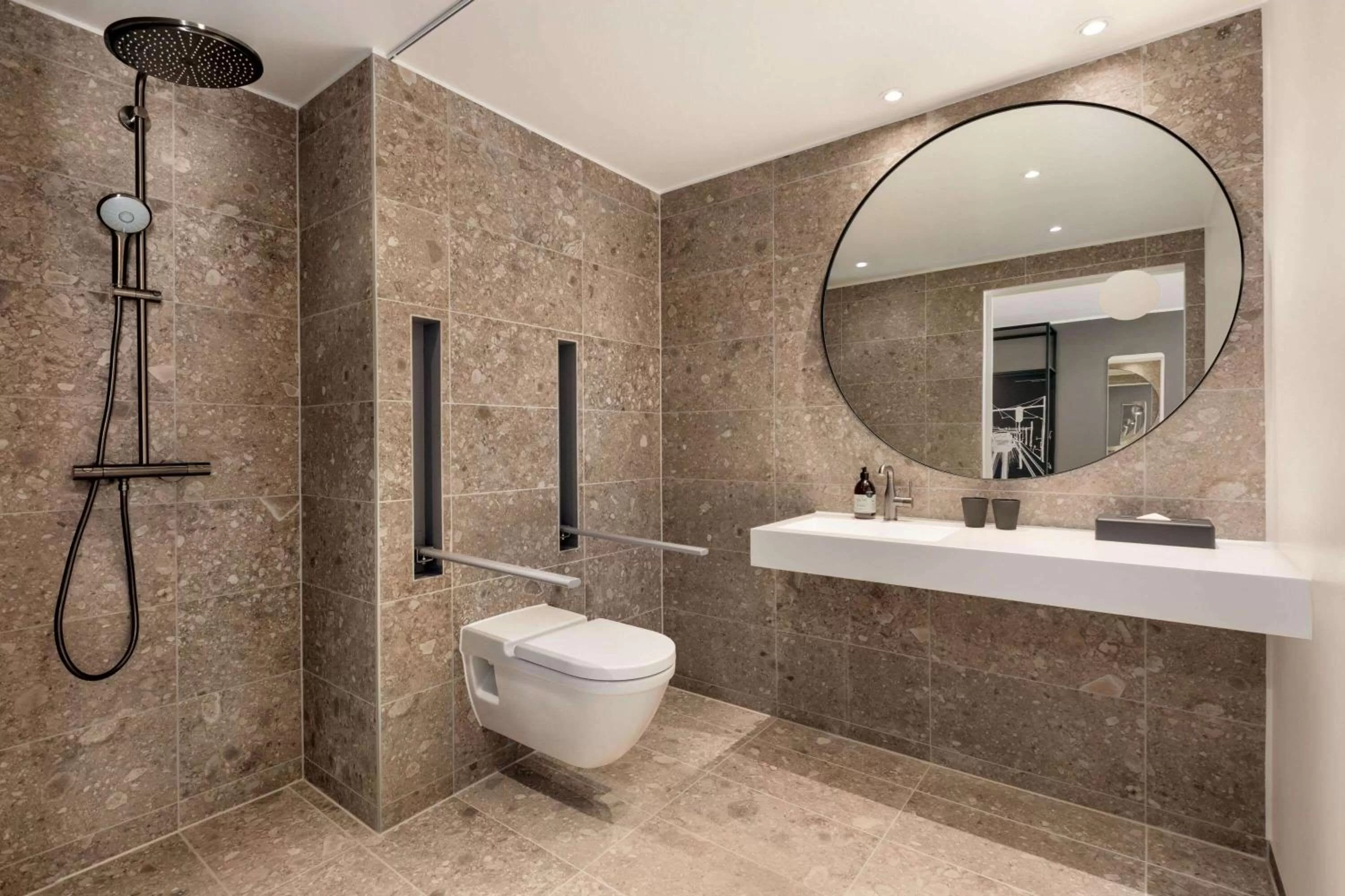 Bathroom in Comwell Copenhagen Portside Dolce by Wyndham