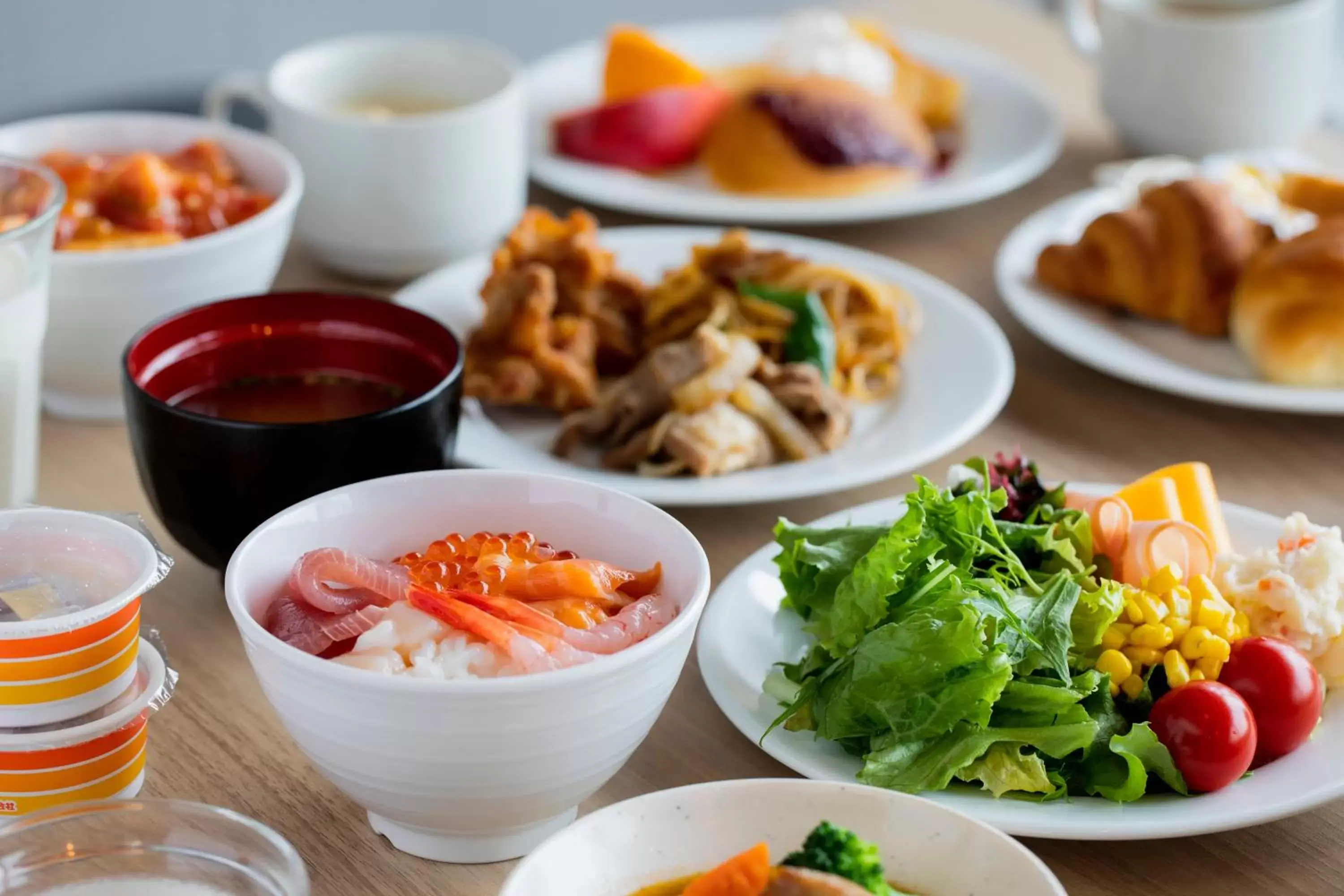 Buffet breakfast in Hotel Wing International Asahikawa Ekimae Buffet breakfast in Hotel Wing International Asahikawa Ekimae