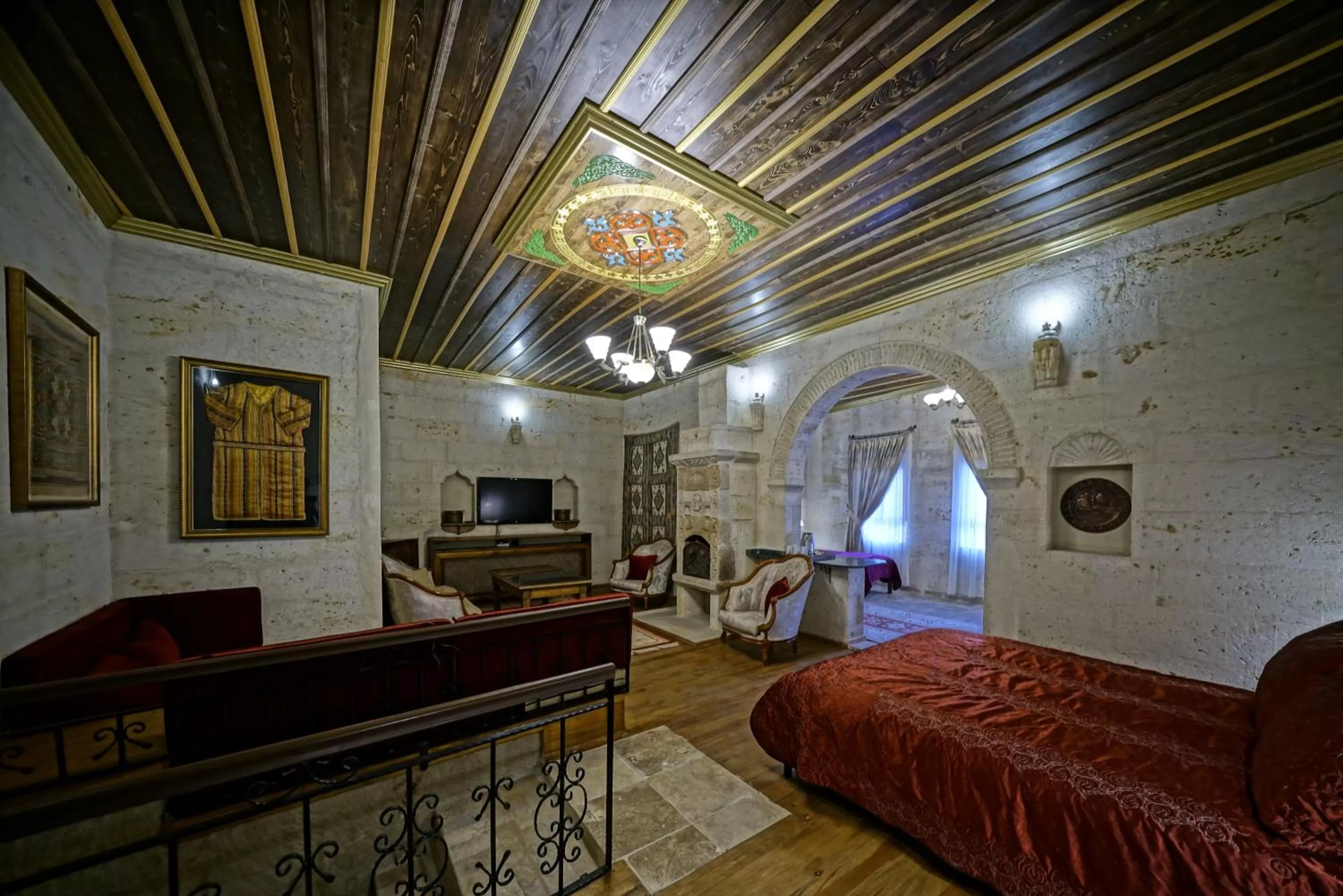 Bed in Vista Cave Hotel