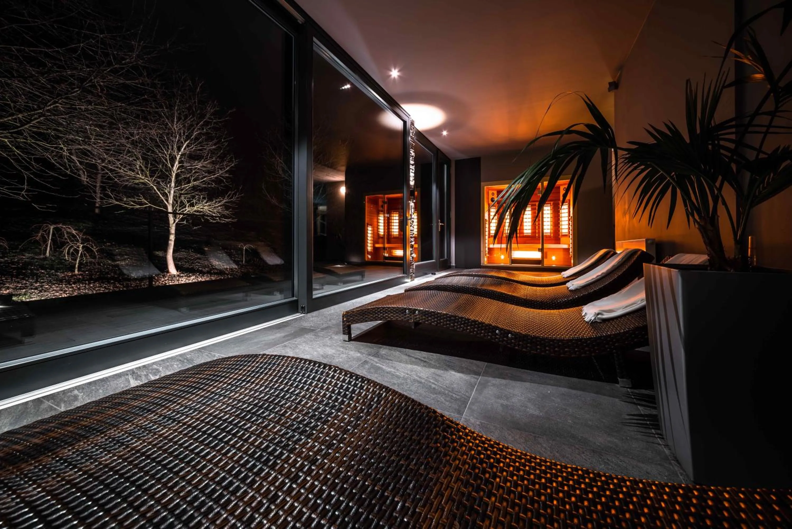 Steam room in Volcano Spa Hotel