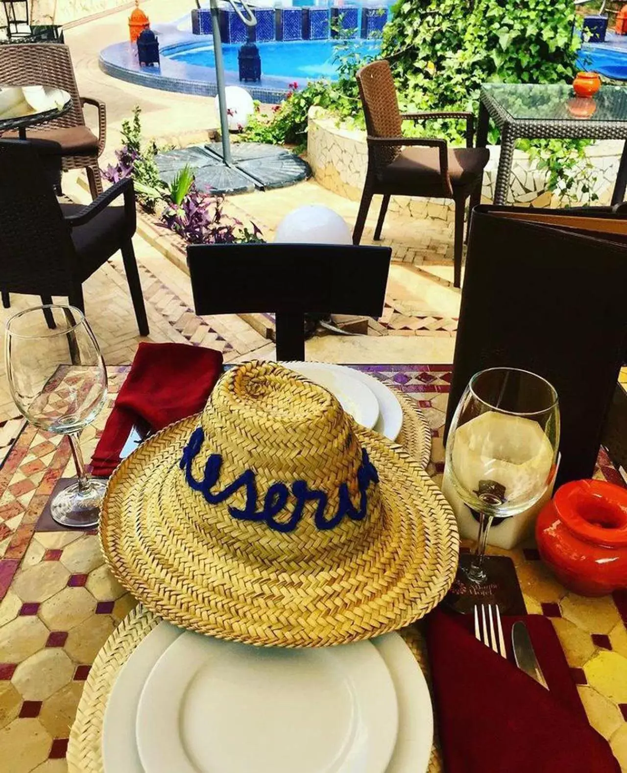 Decorative detail in Atlantic Hotel Agadir