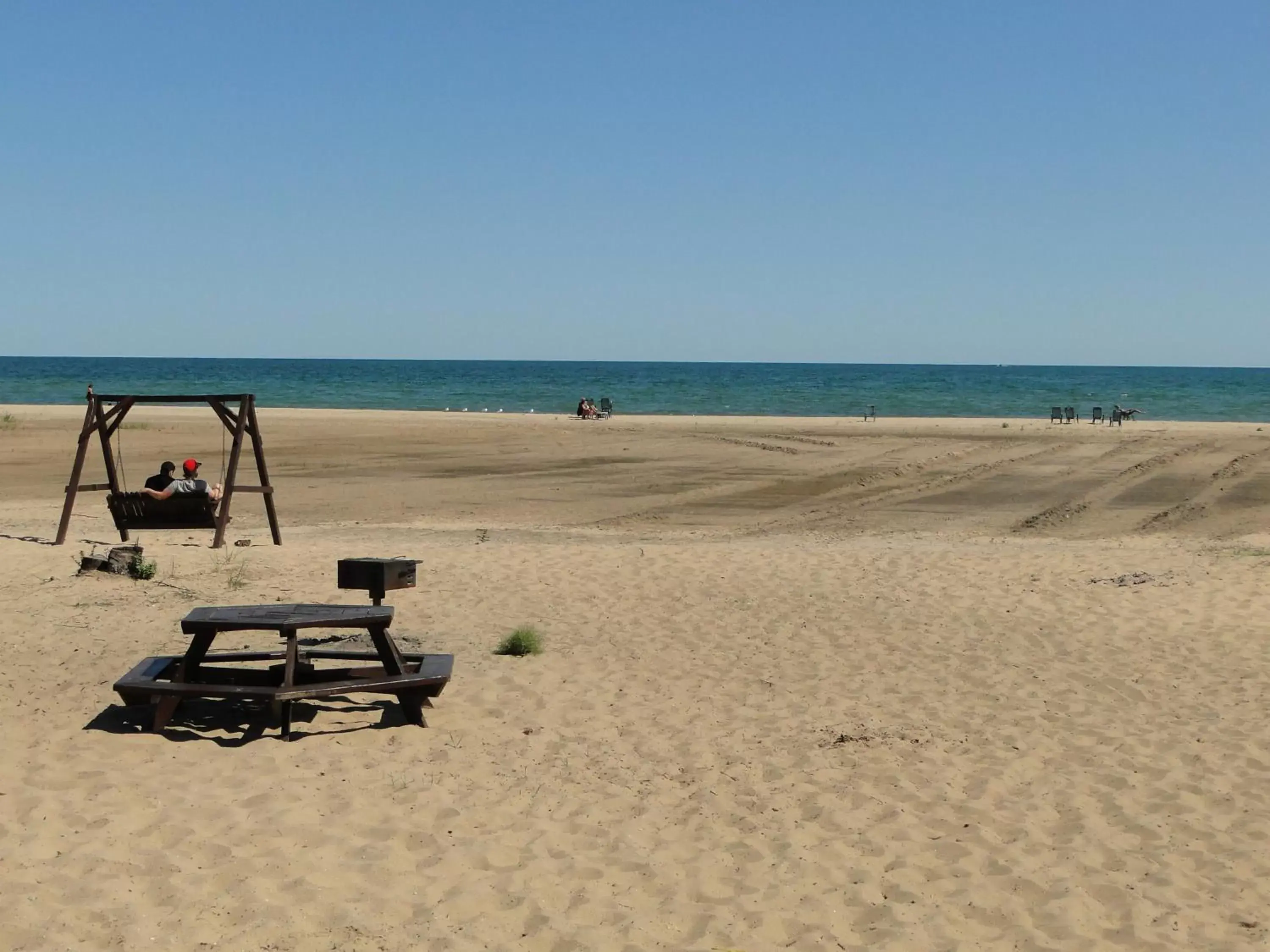 Property building, Beach in Oscoda Lakeside Hotel