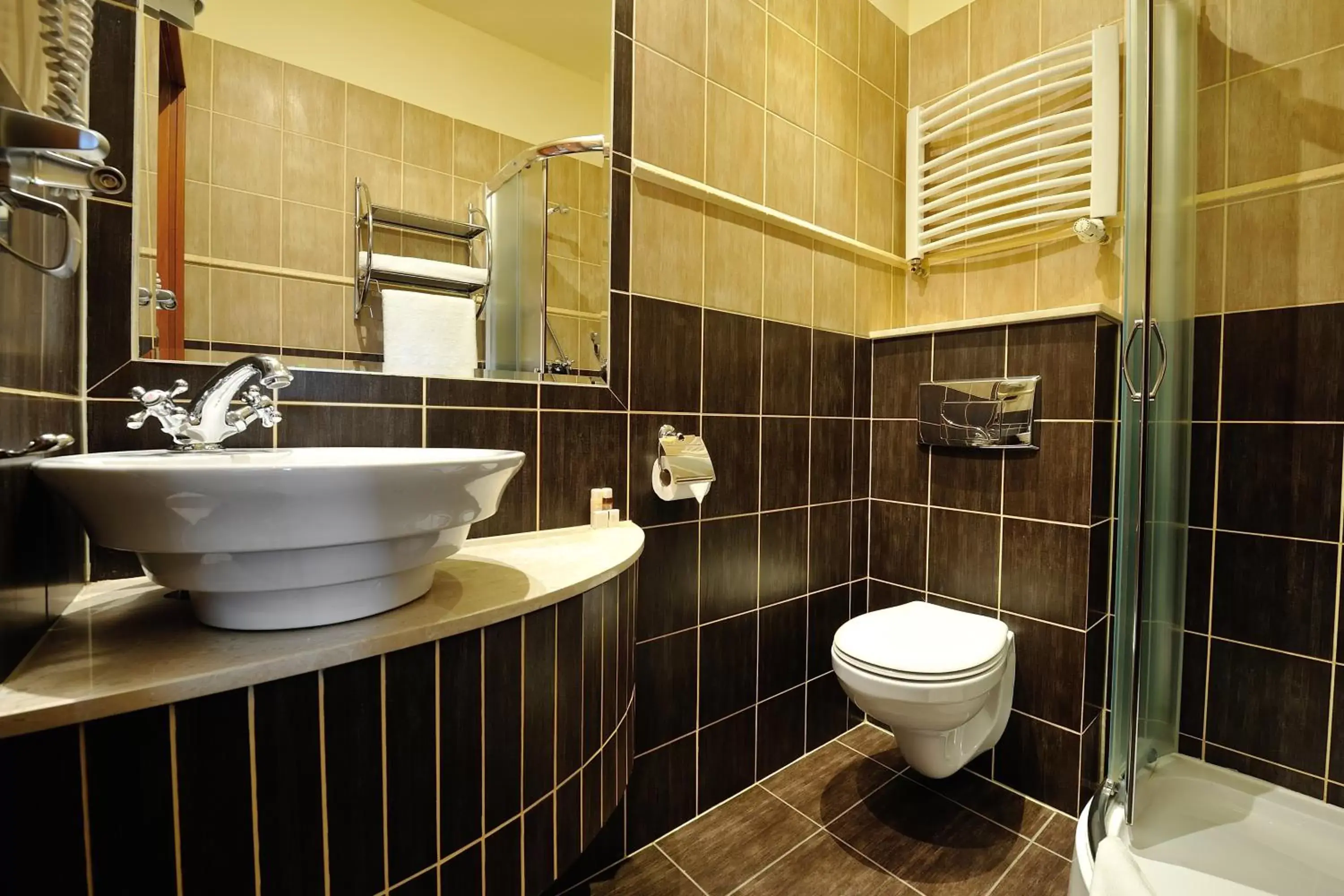 Shower, Bathroom in Hotel Diament Bella Notte Katowice - Chorzów