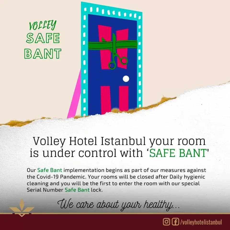 Logo/Certificate/Sign in Volley Hotel Istanbul