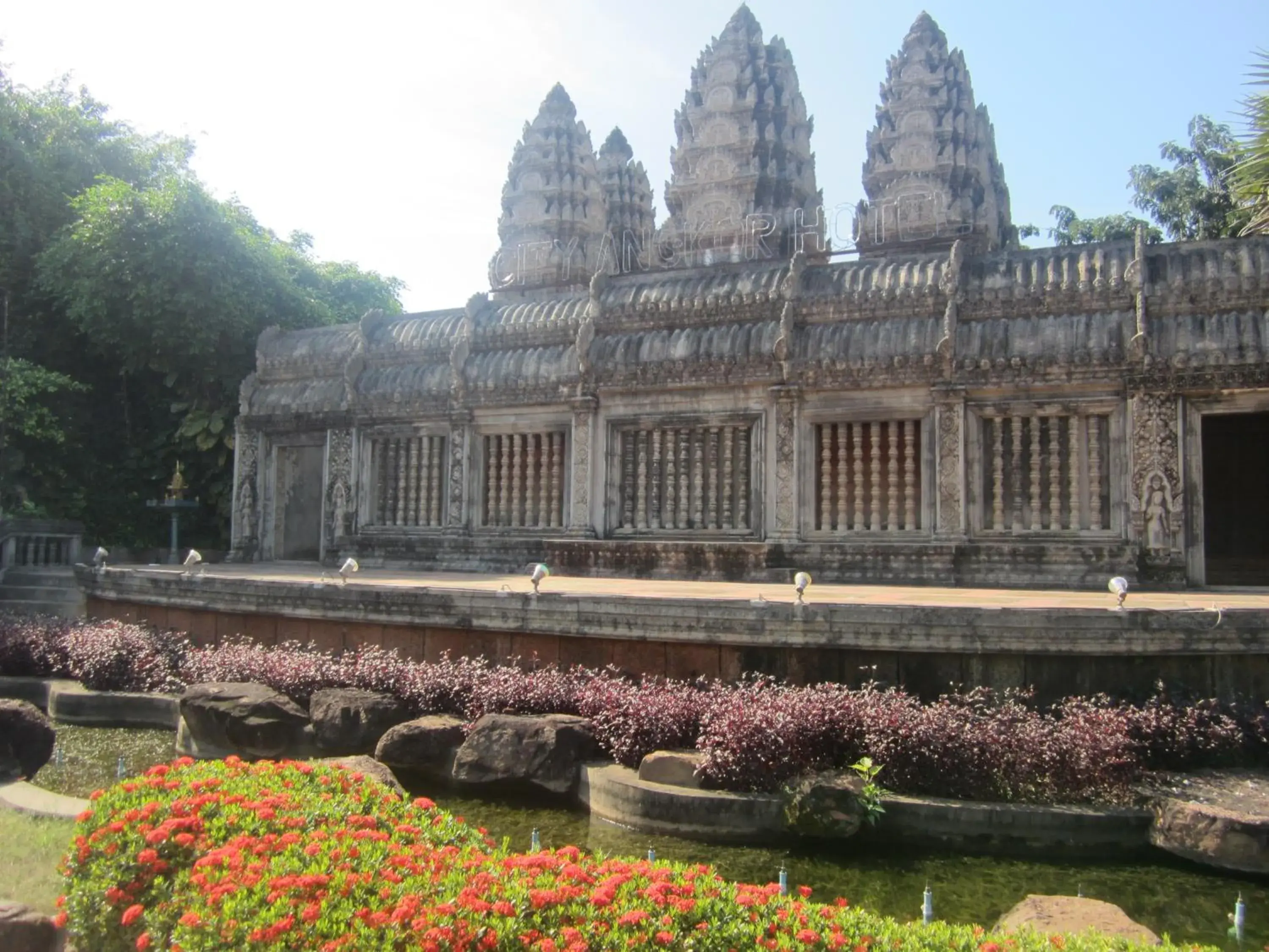 Garden, Property Building in City Angkor Hotel