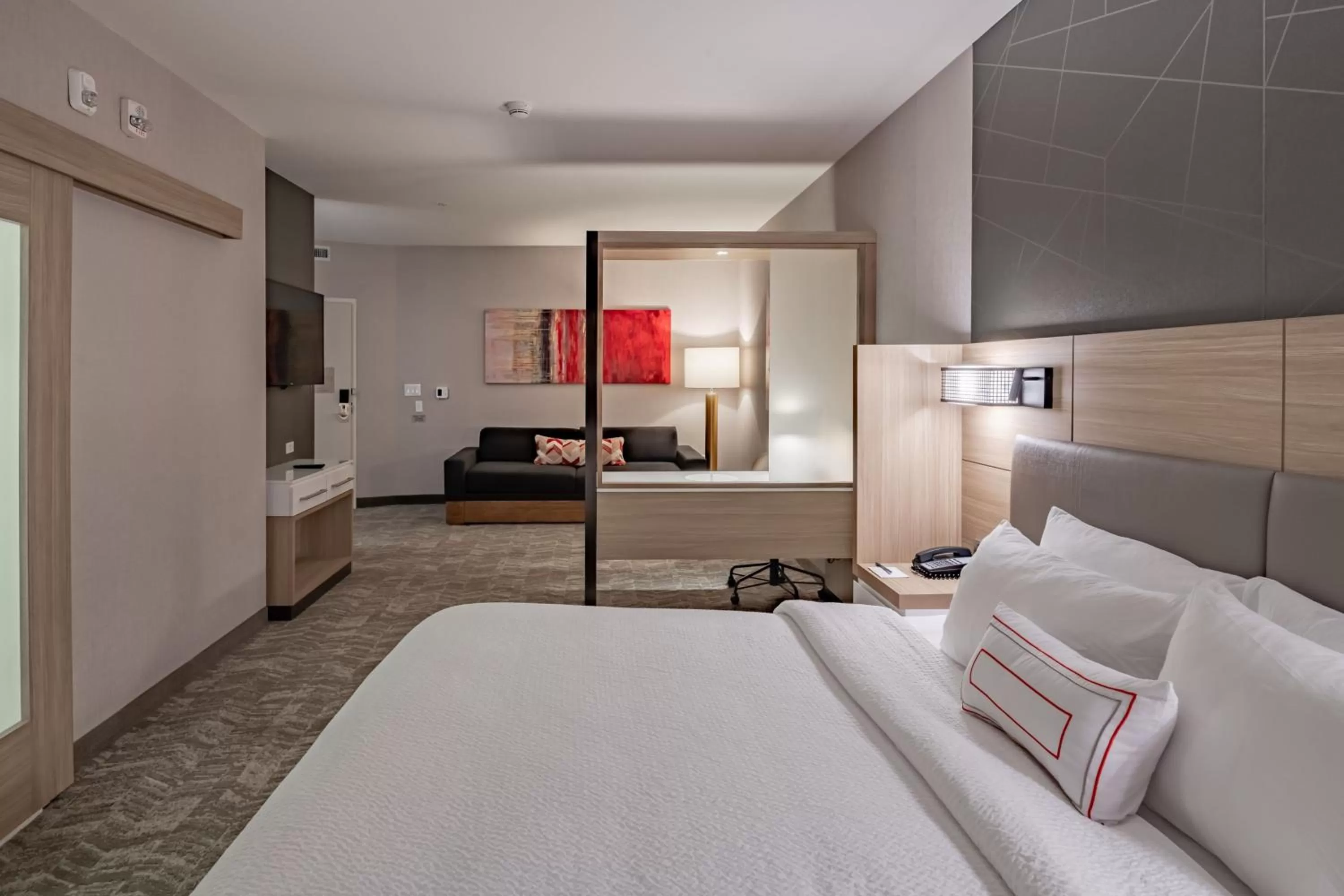 Photo of the whole room, Bed in SpringHill Suites Dallas Central Expressway