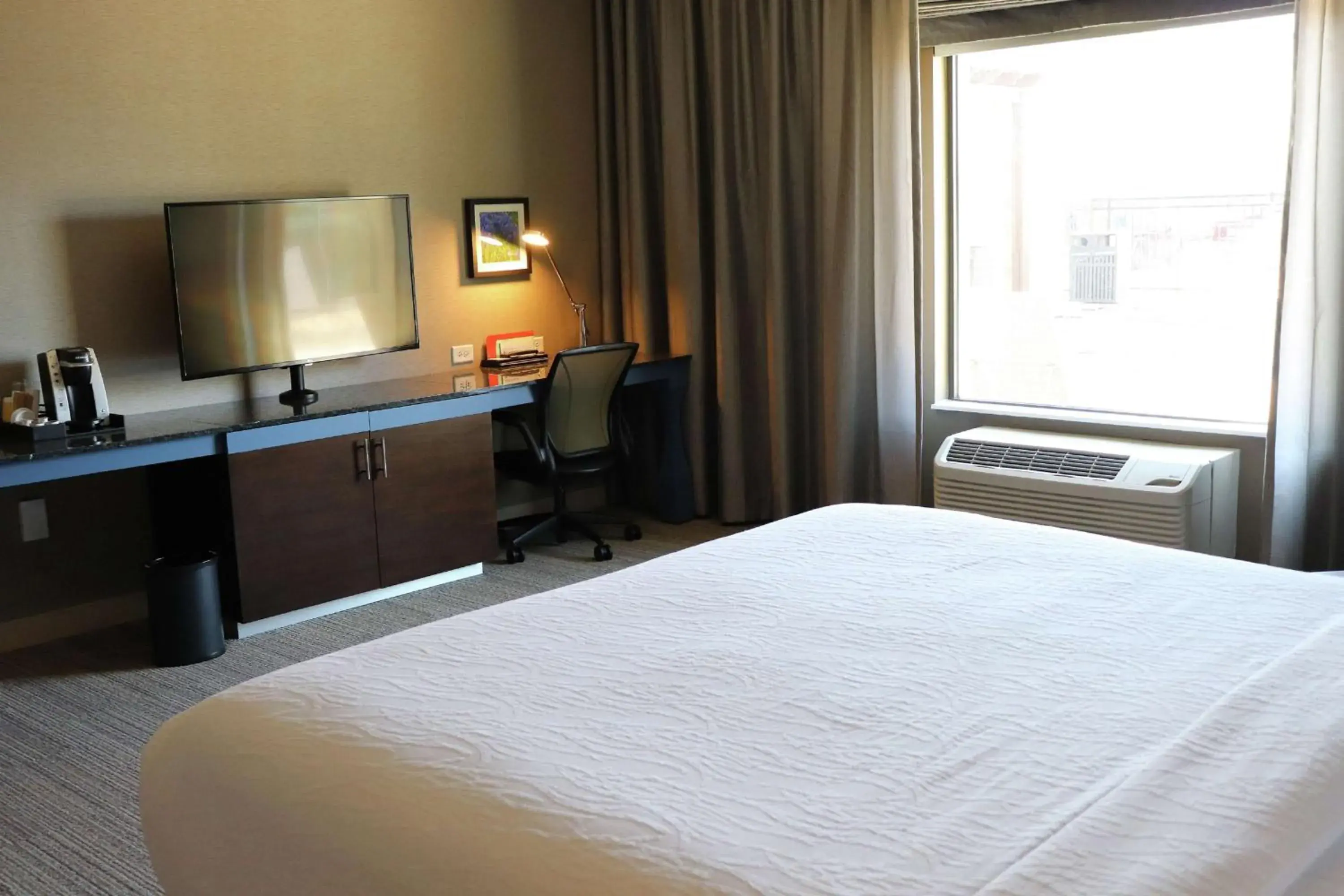 Bedroom, TV/Entertainment Center in Hilton Garden Inn Austin Airport
