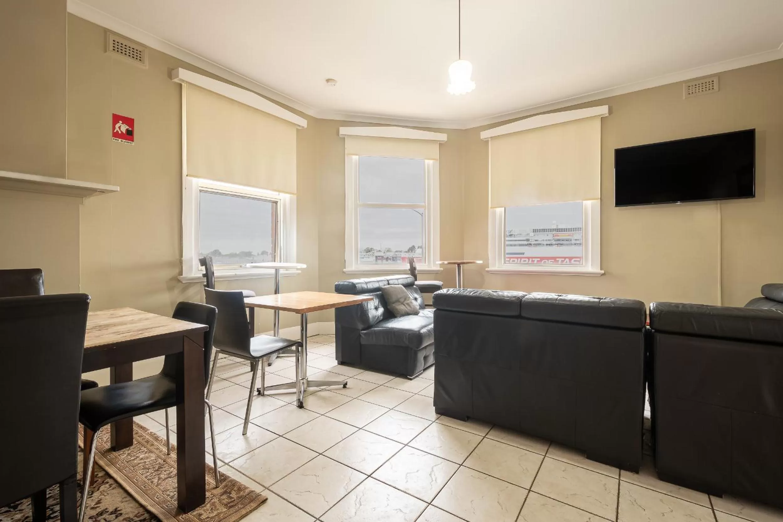 Communal lounge/ TV room in The Formby Hotel