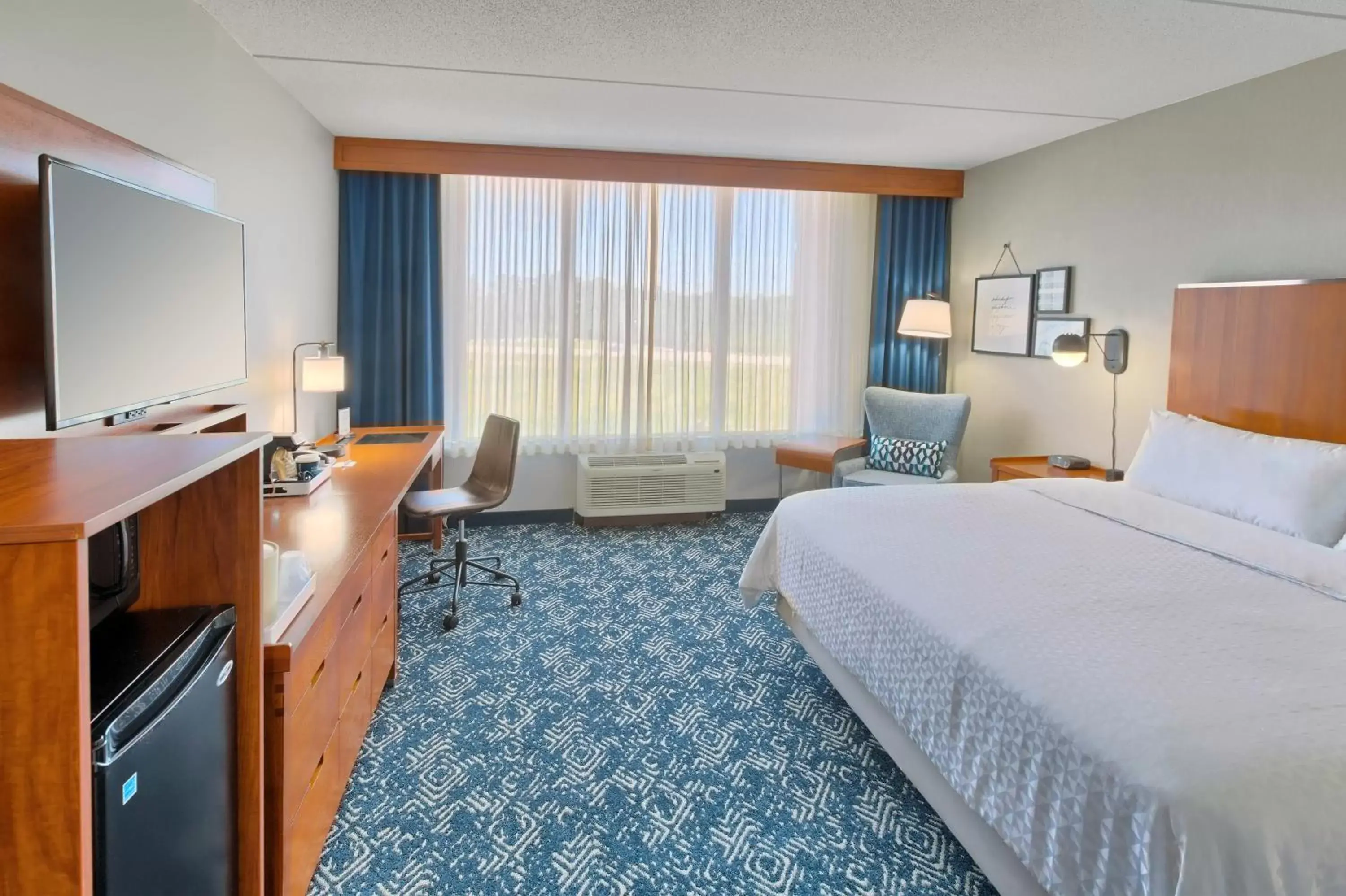 Bed, TV/Entertainment Center in Four Points by Sheraton Raleigh Durham Airport