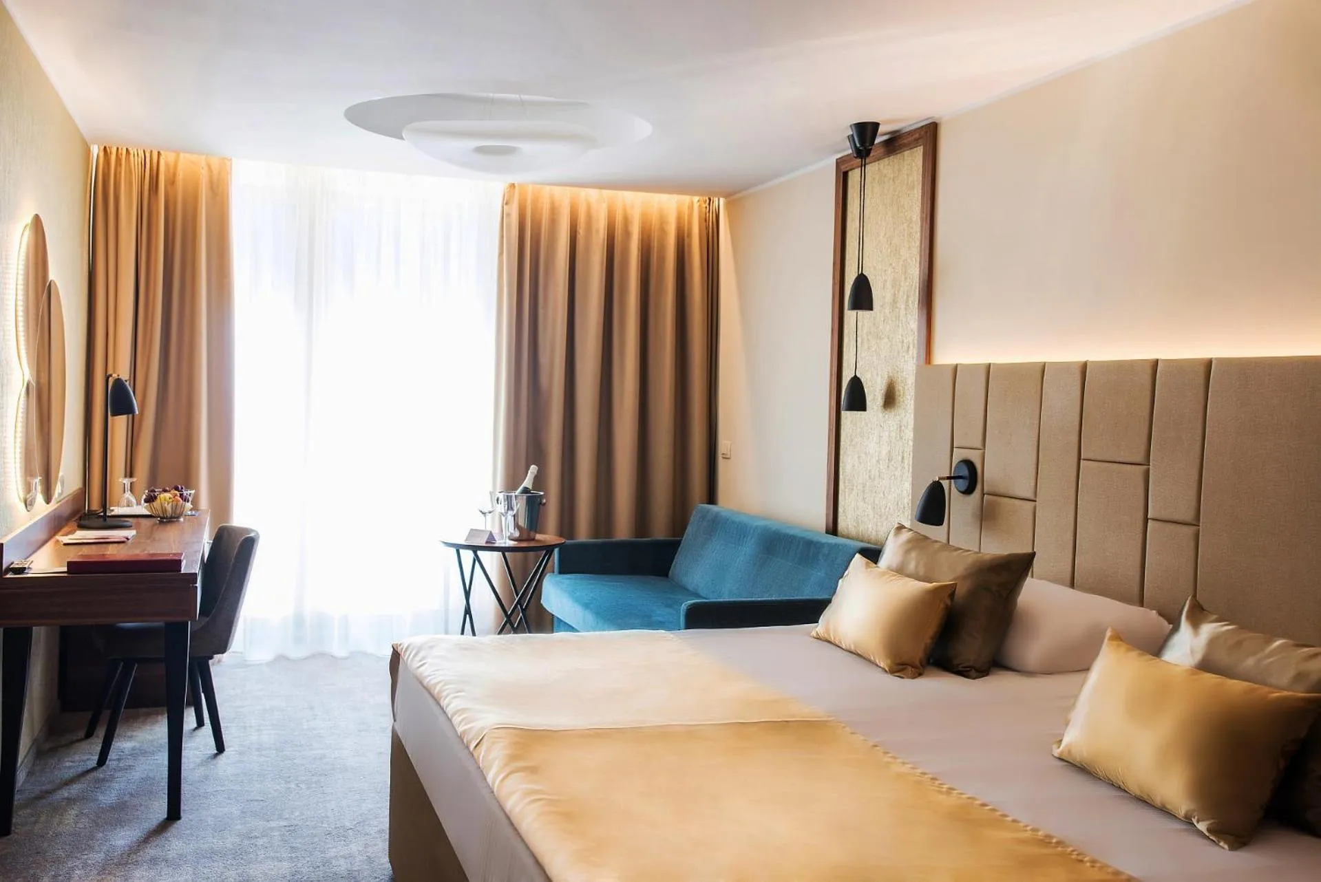 Bed in Grand Hotel Bernardin